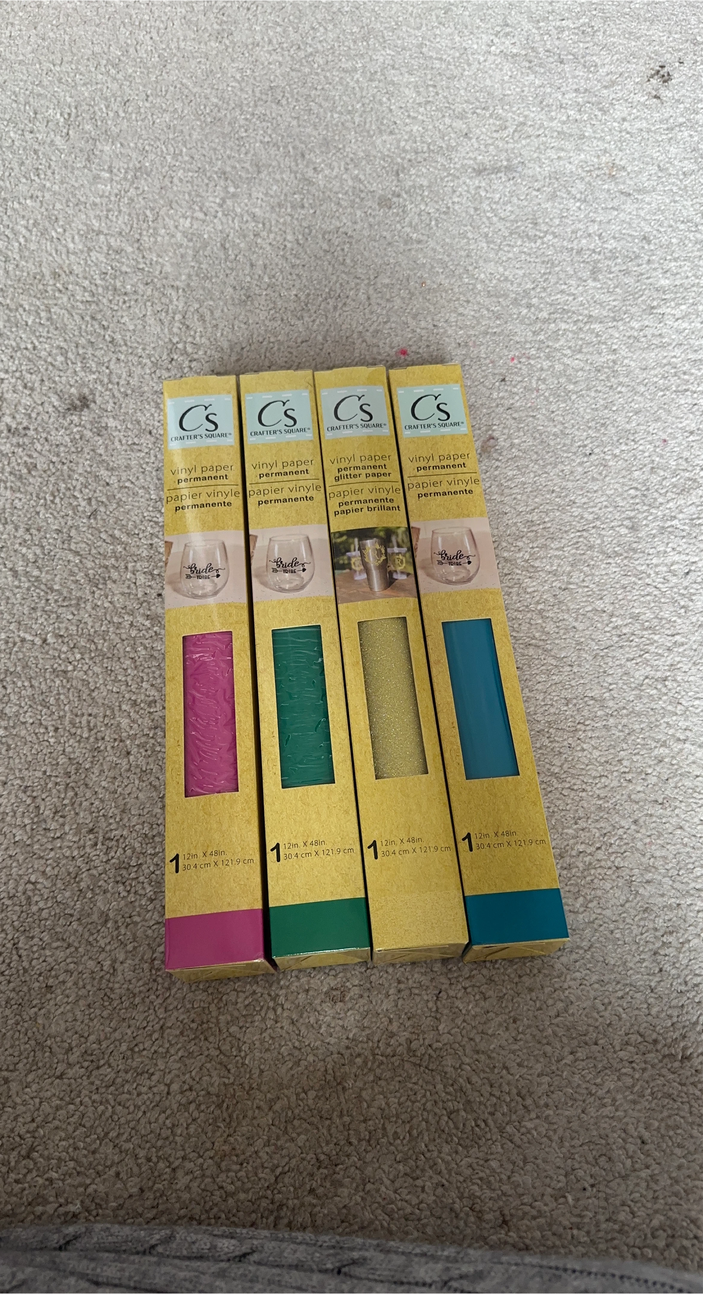 Crafter's Square Vinyl Paper Rolls (4-Pack)