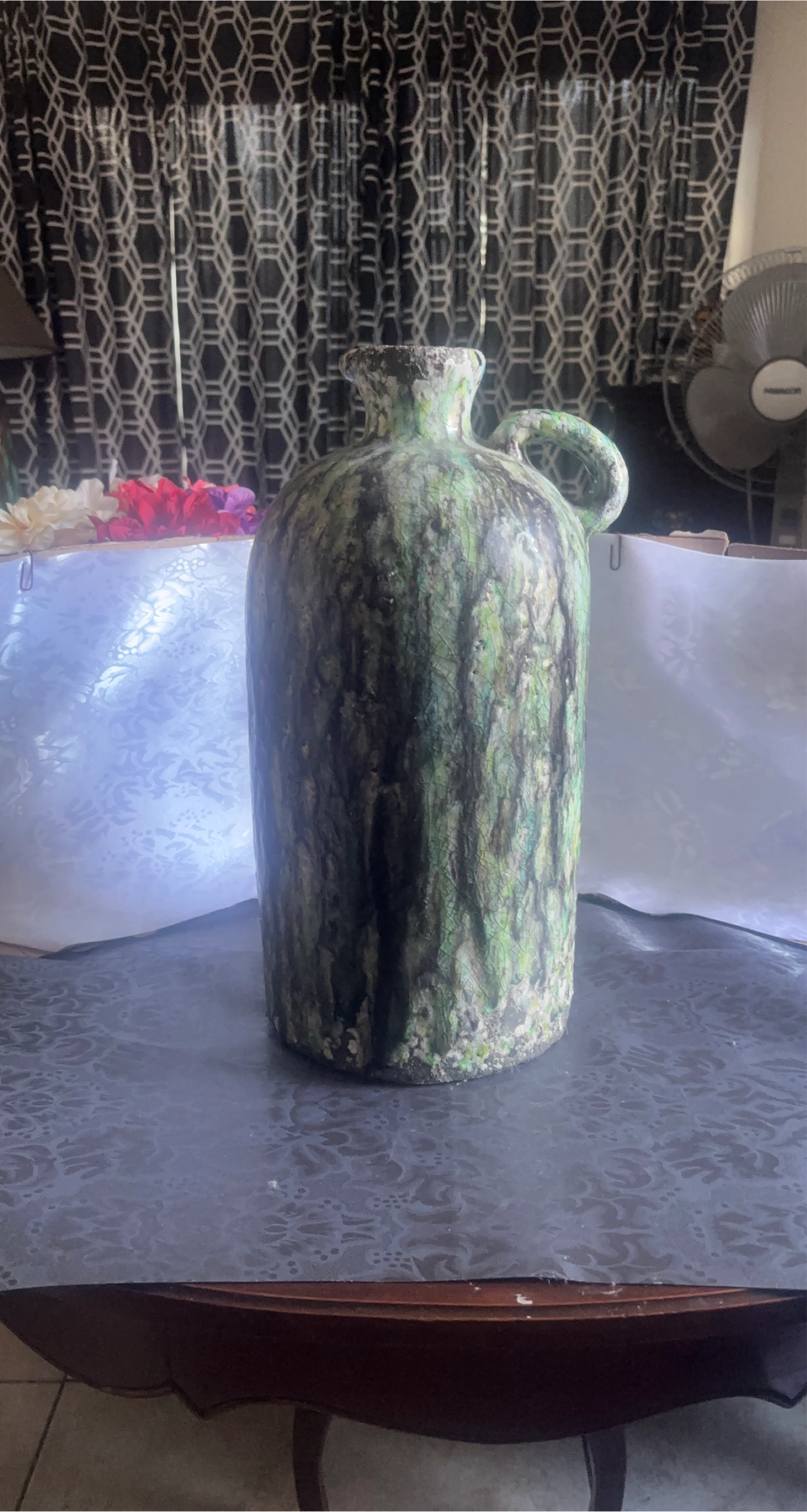 Vintage Textured Jug Vase