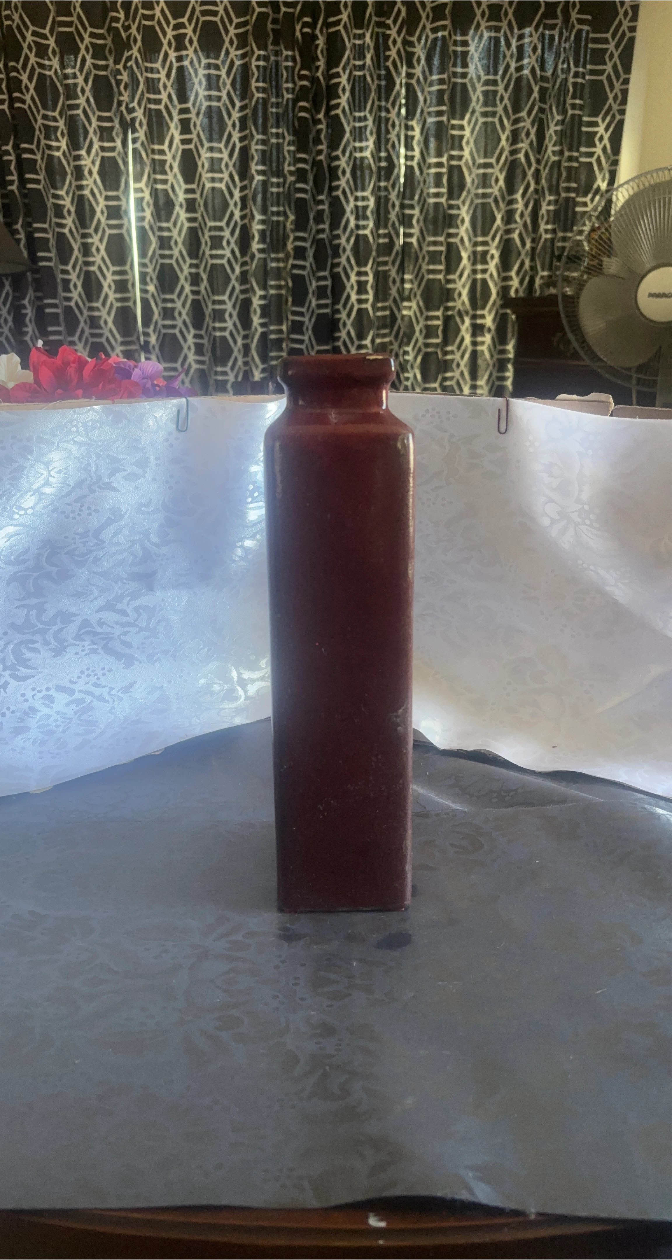 Red Ceramic Vase