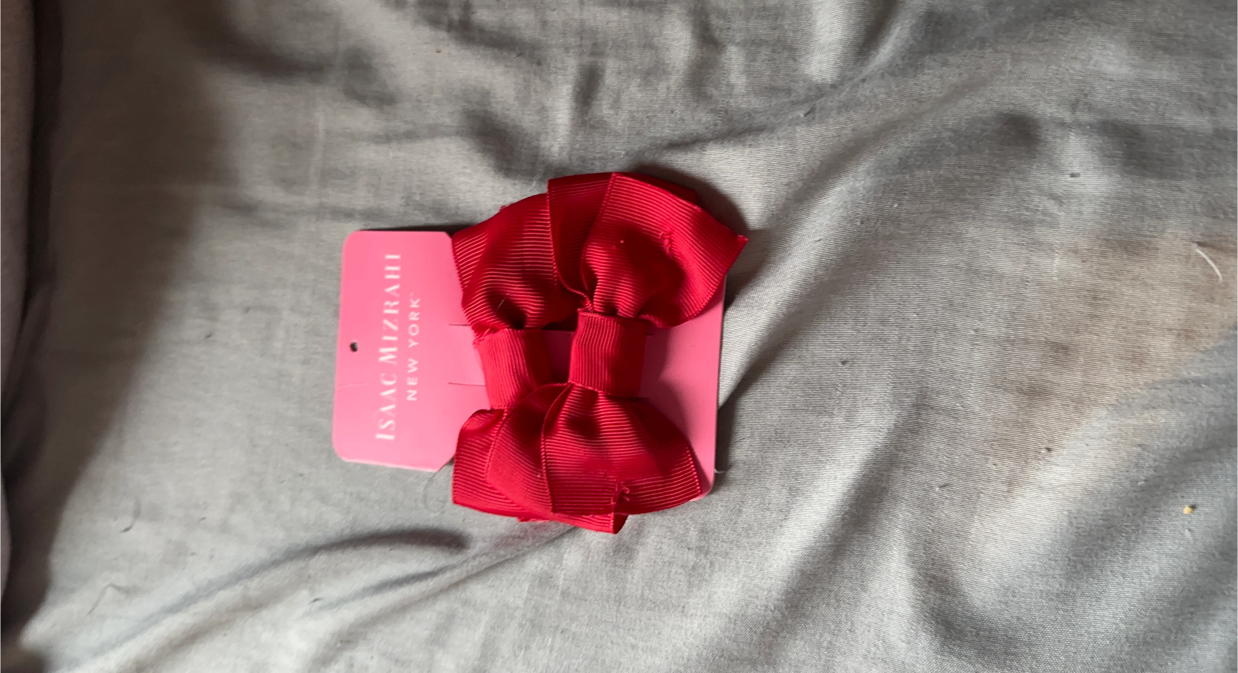 Isaac Mizrahi Red Bow Hair Clip