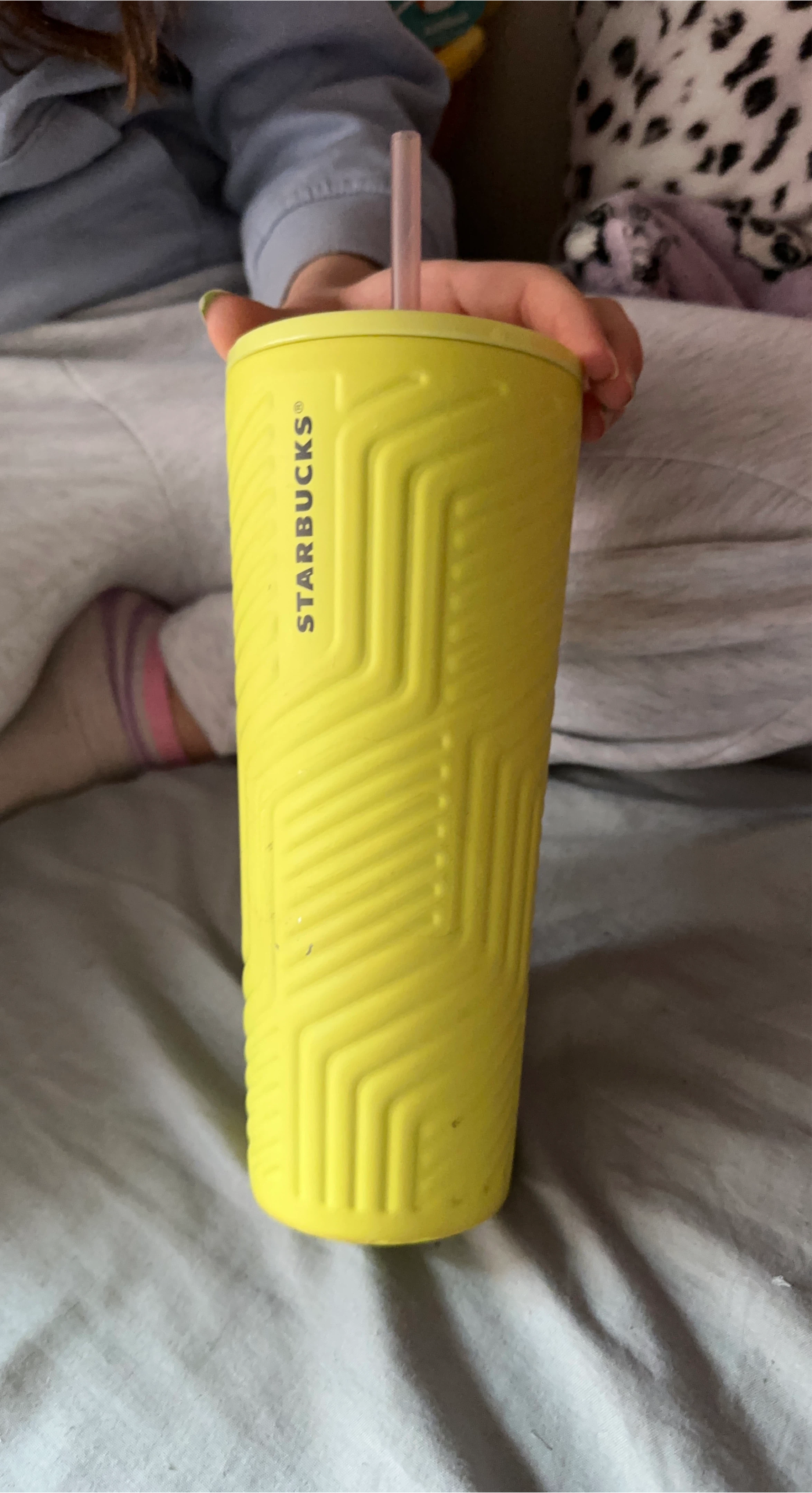 Starbucks Tumbler with Straw - Yellow
