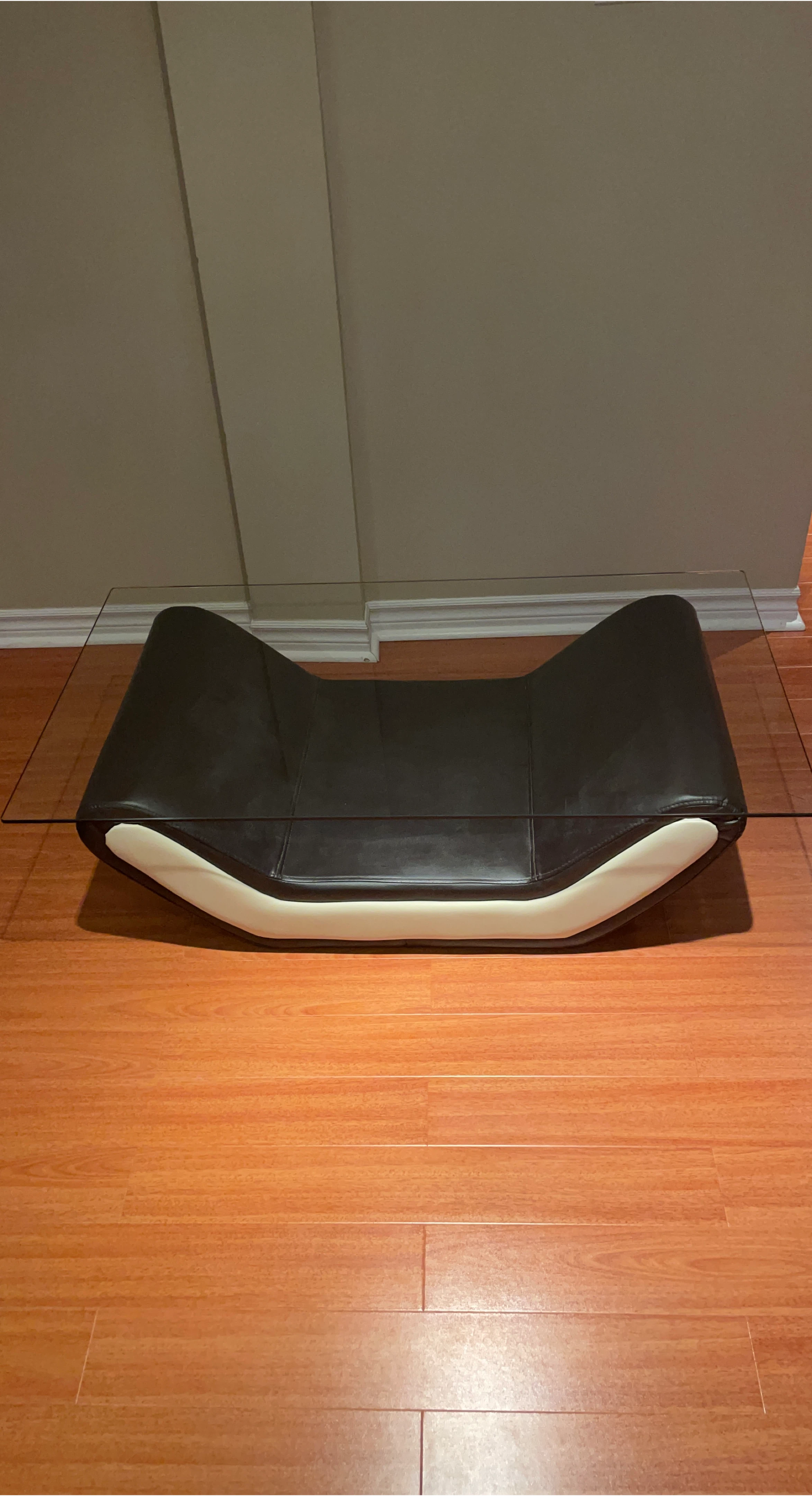 Modern Coffee/Tv Table with Glass Top