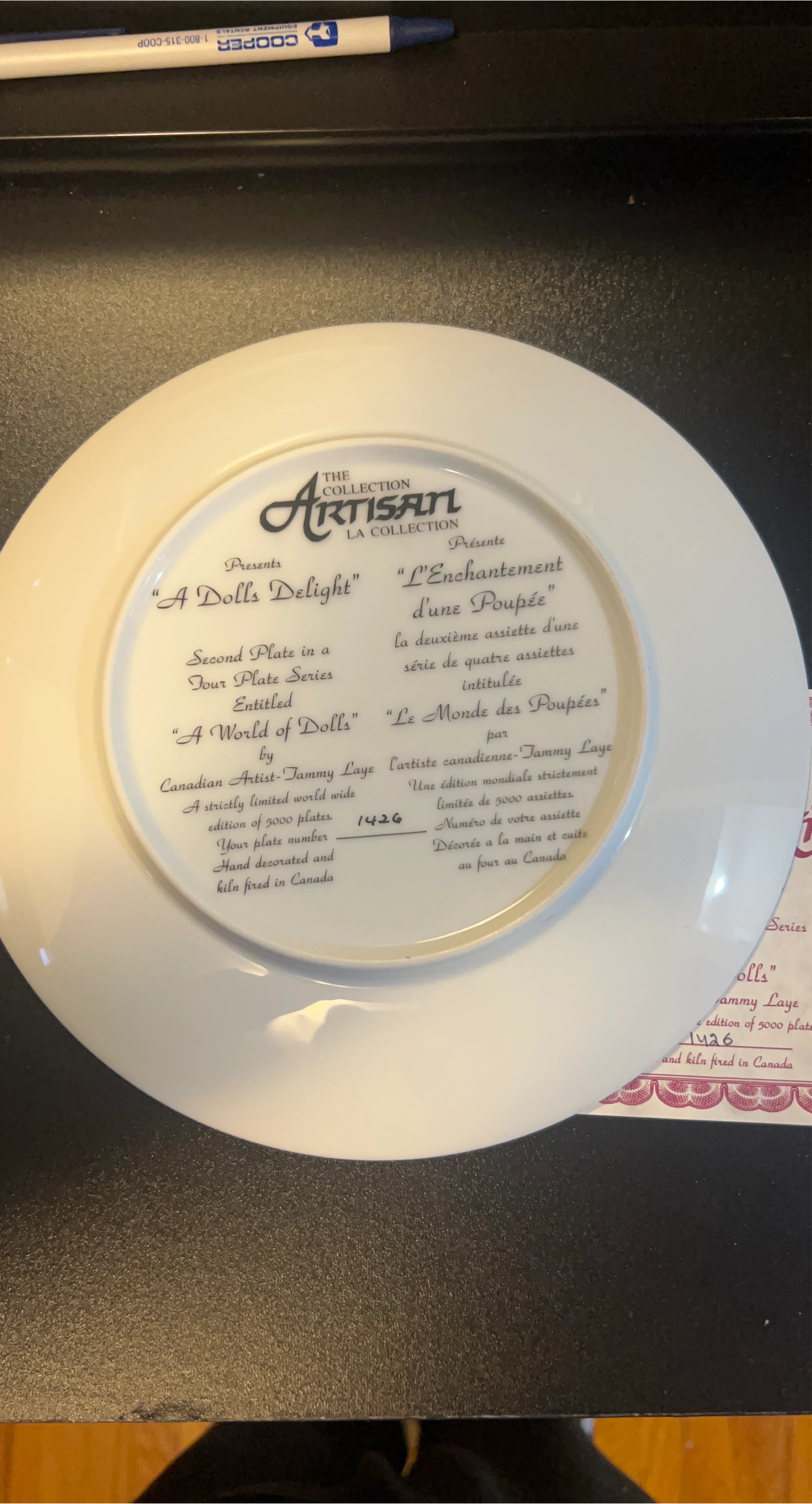 The Artisan Collection "A World of Dolls" Plate