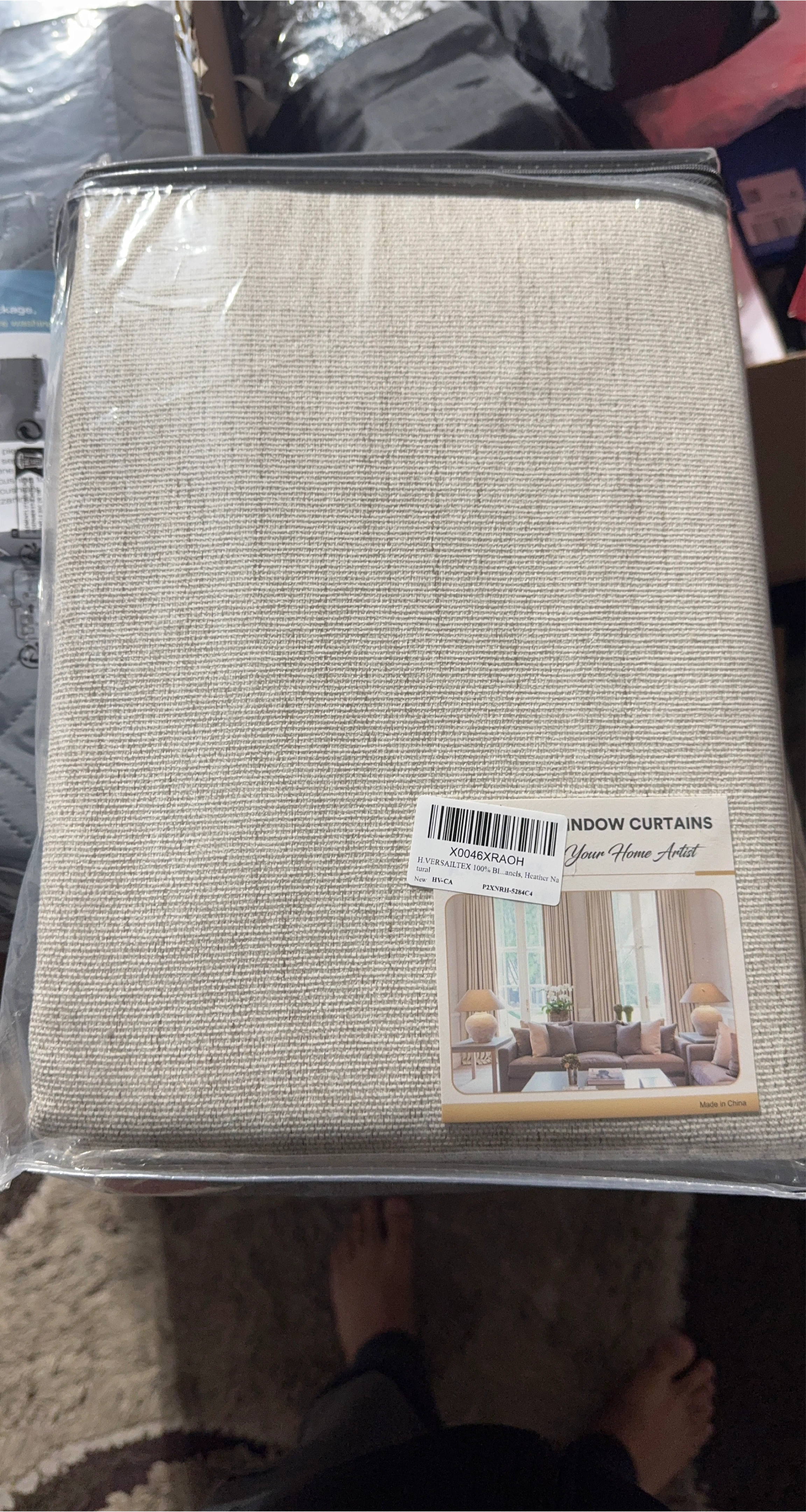 H.VERSAILTEX Heather Natural Window Curtains