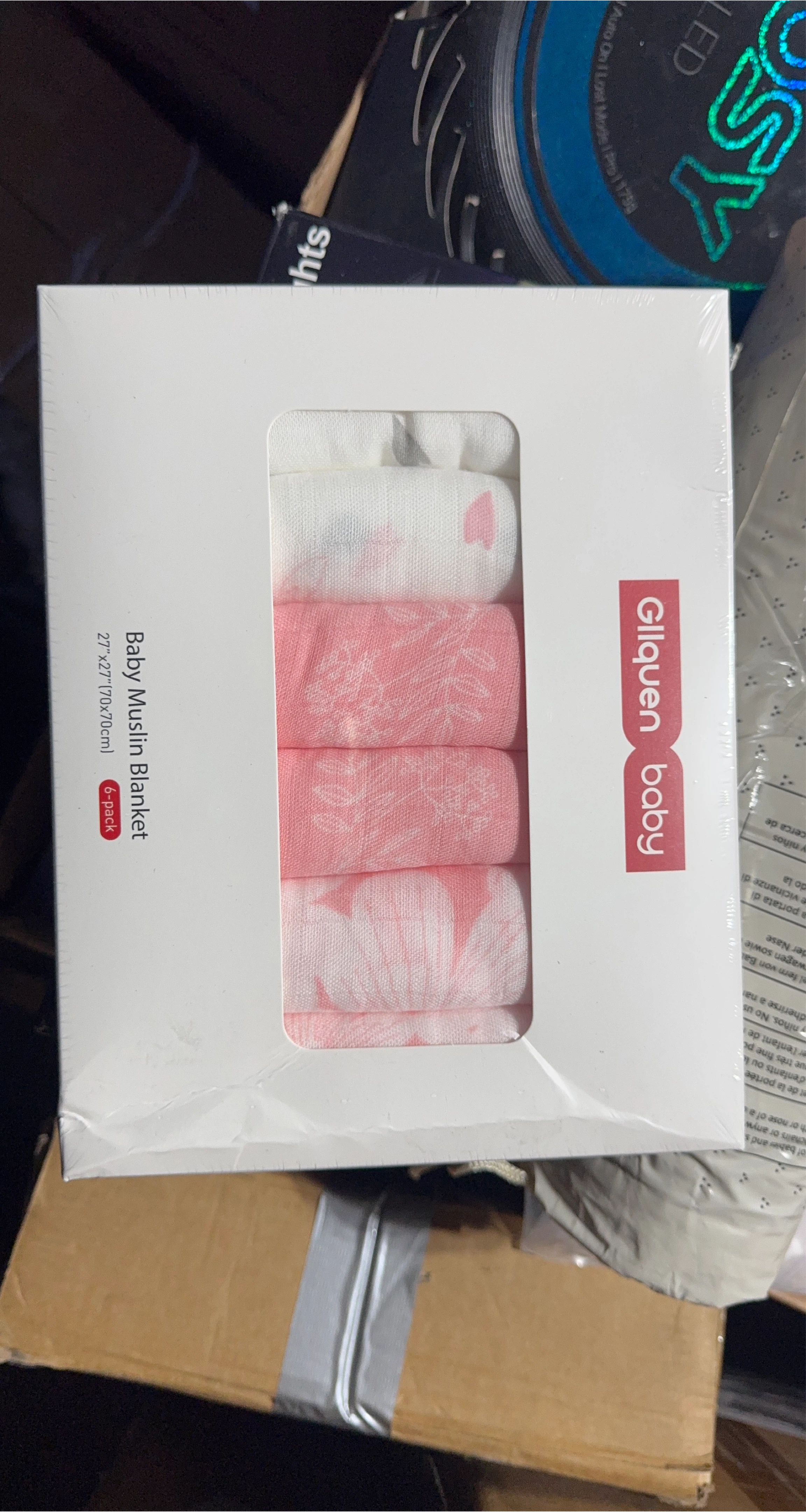 Gliquen Baby Muslin Blankets - 6 Pack