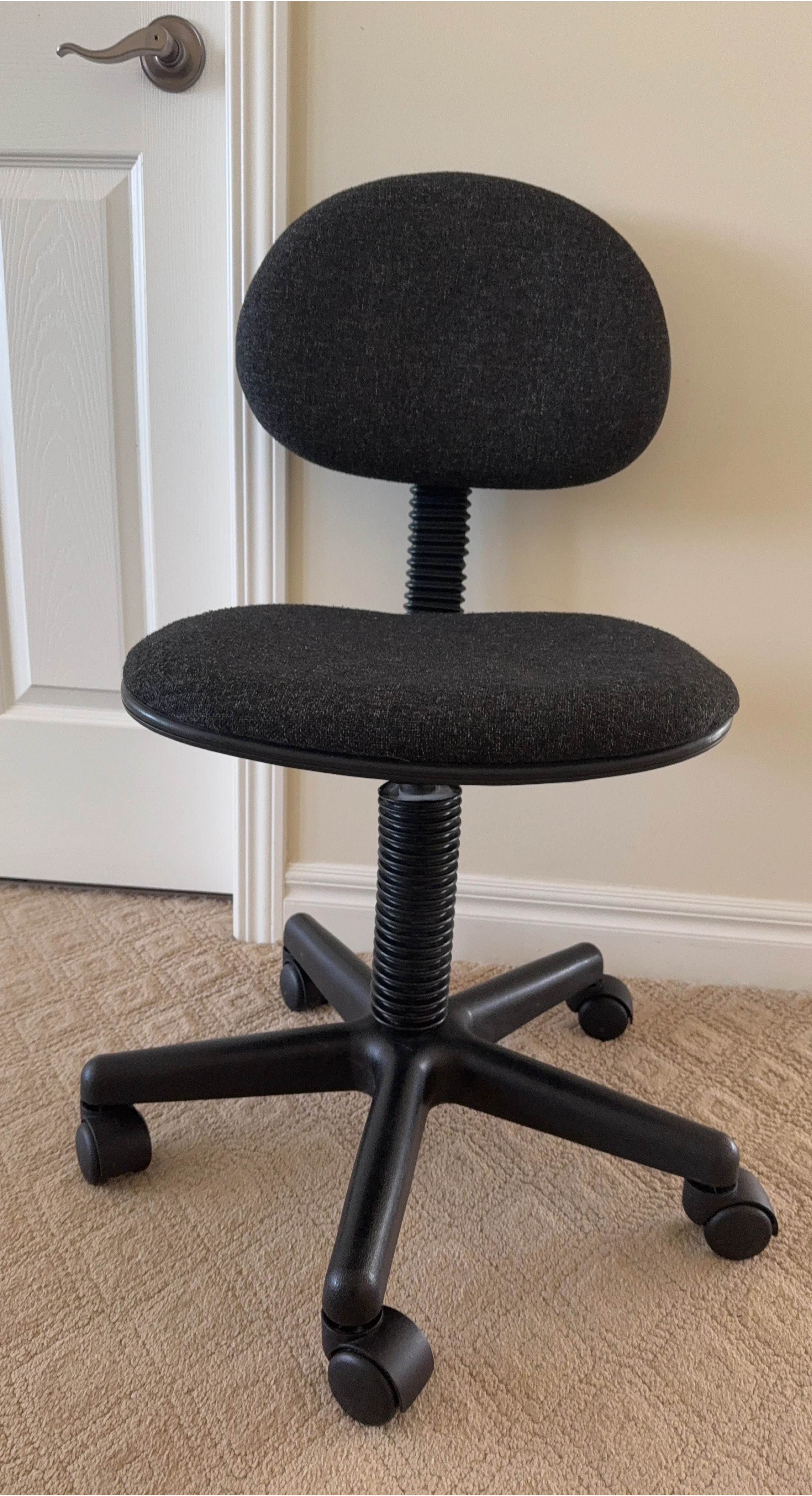 Black Fabric Office Chair