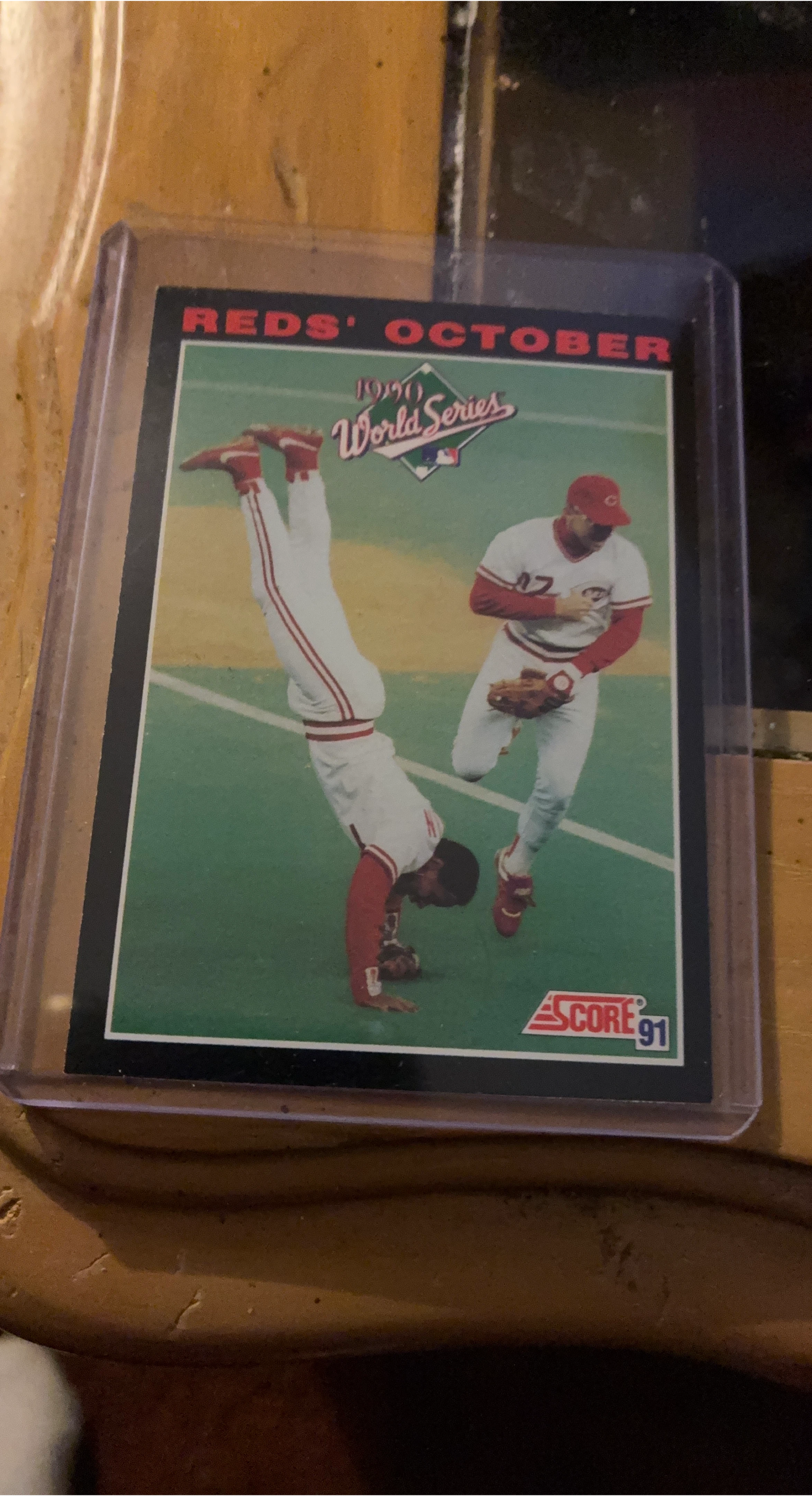 1990 Score Baseball Card - Reds World Series