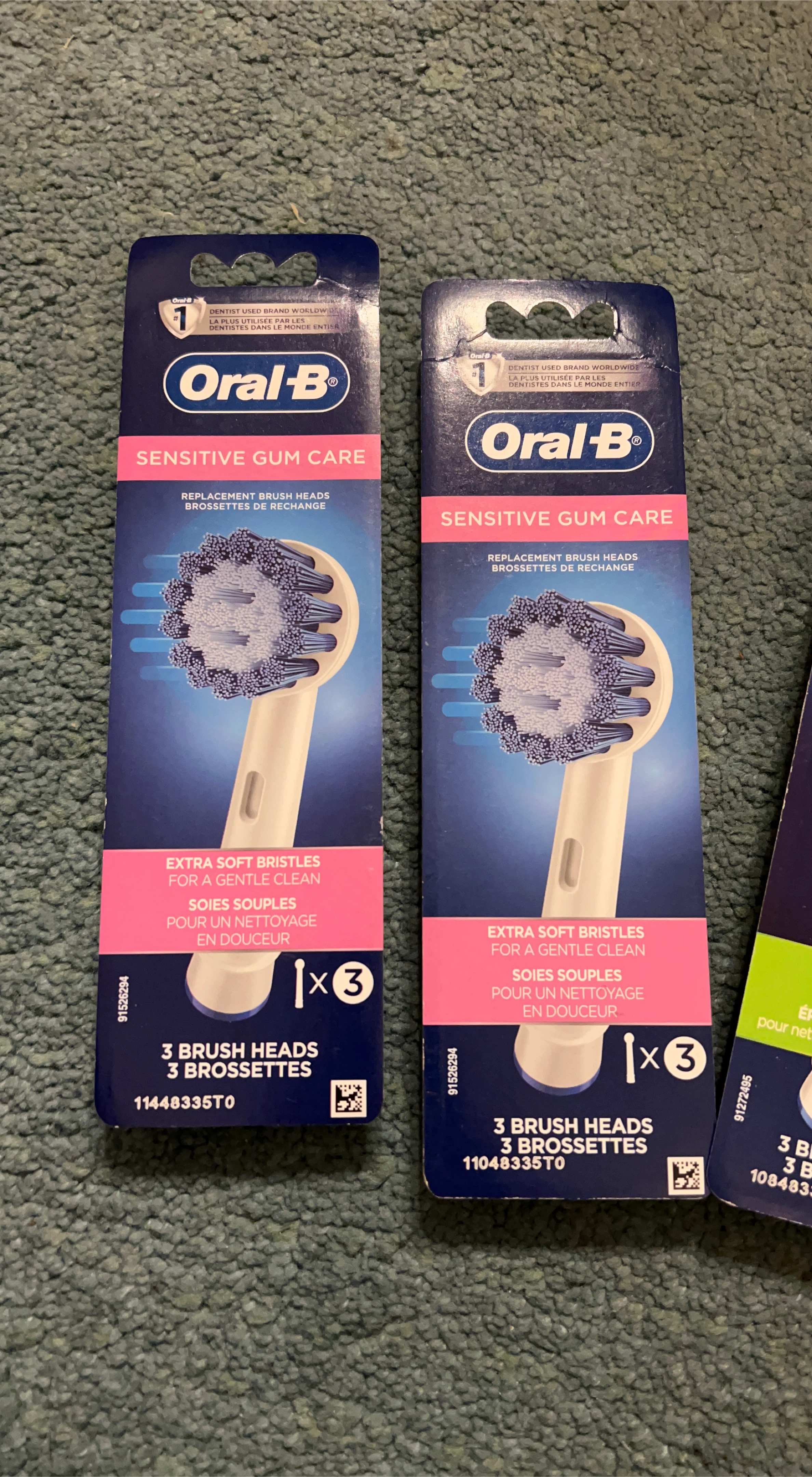 Oral-B Sensitive Gum Care Replacement Brush Heads - 3 Pack