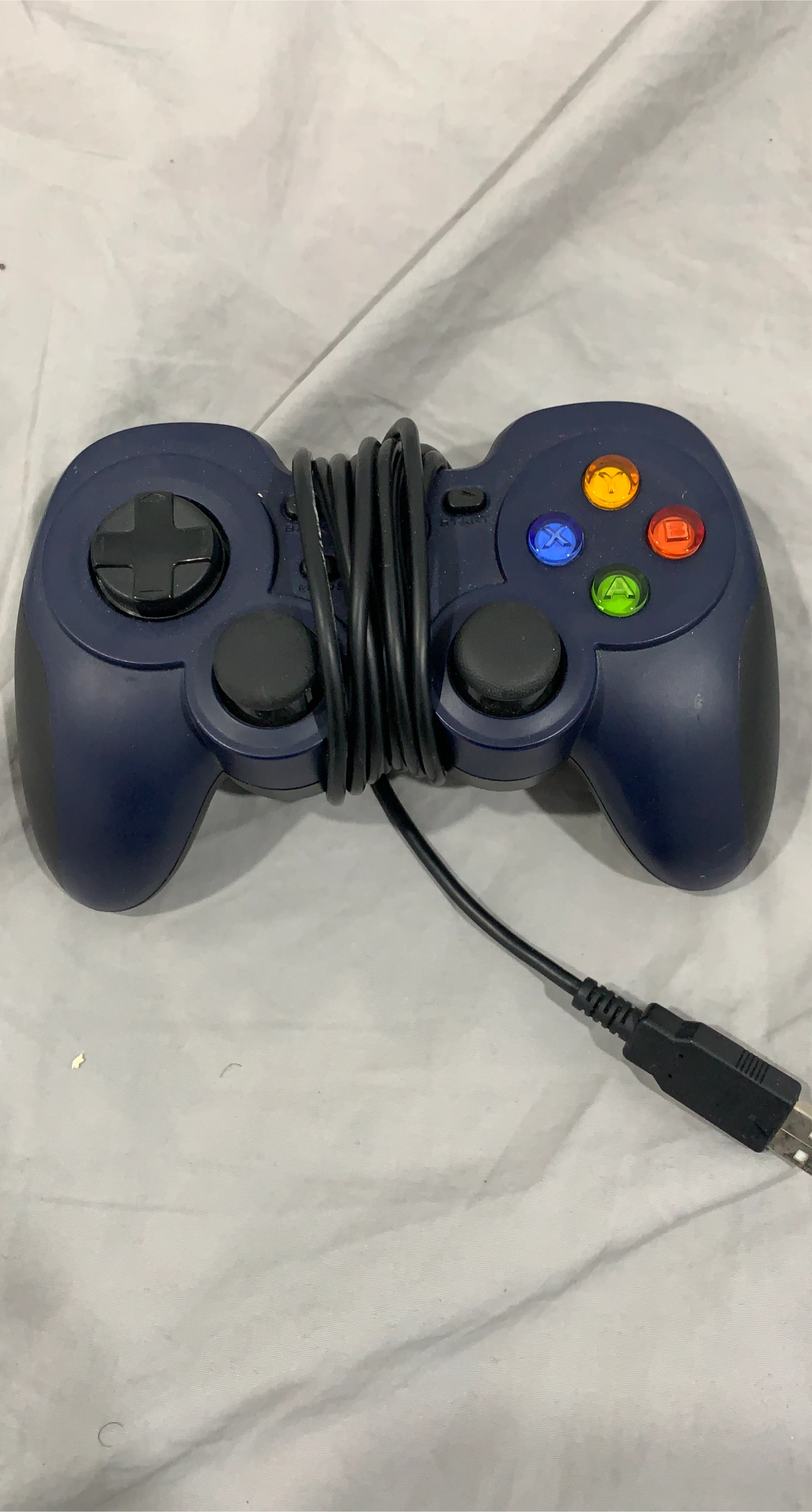 Dark Blue USB Game Controller