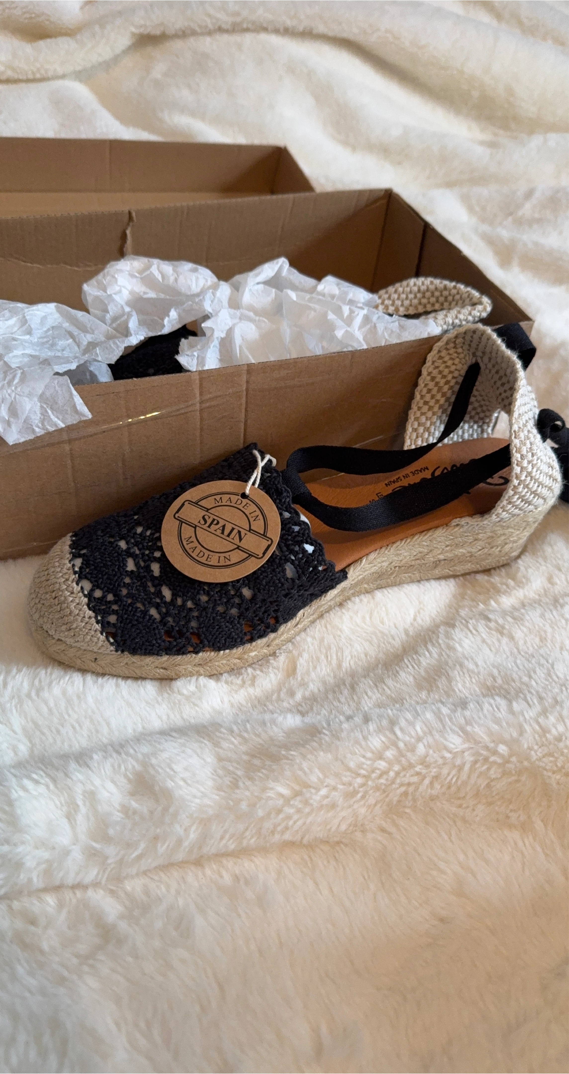 Dalton Black Braided Ankle Lace Up Espadrille Sandals Size 40