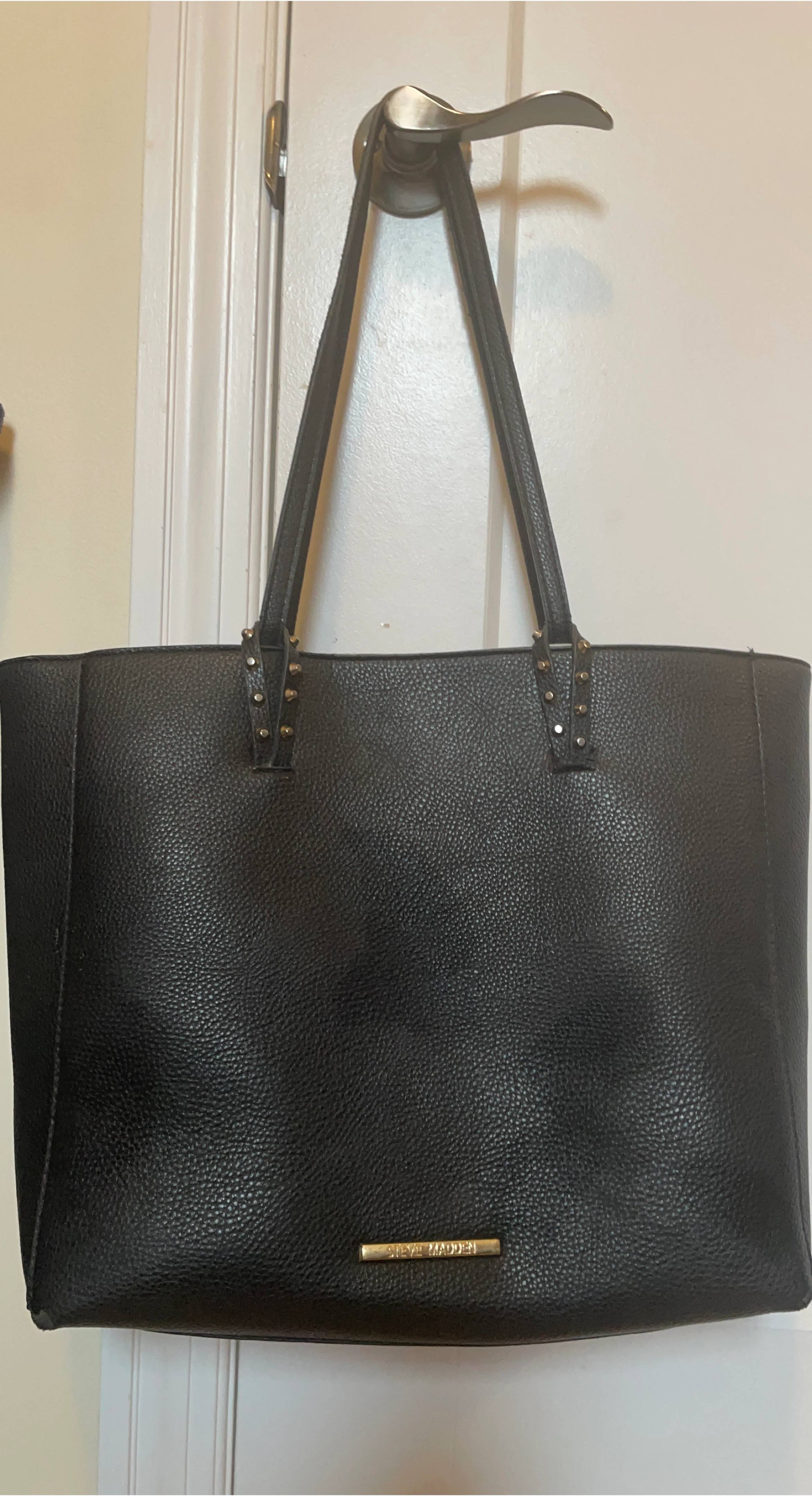 Steve Madden Black Tote Bag