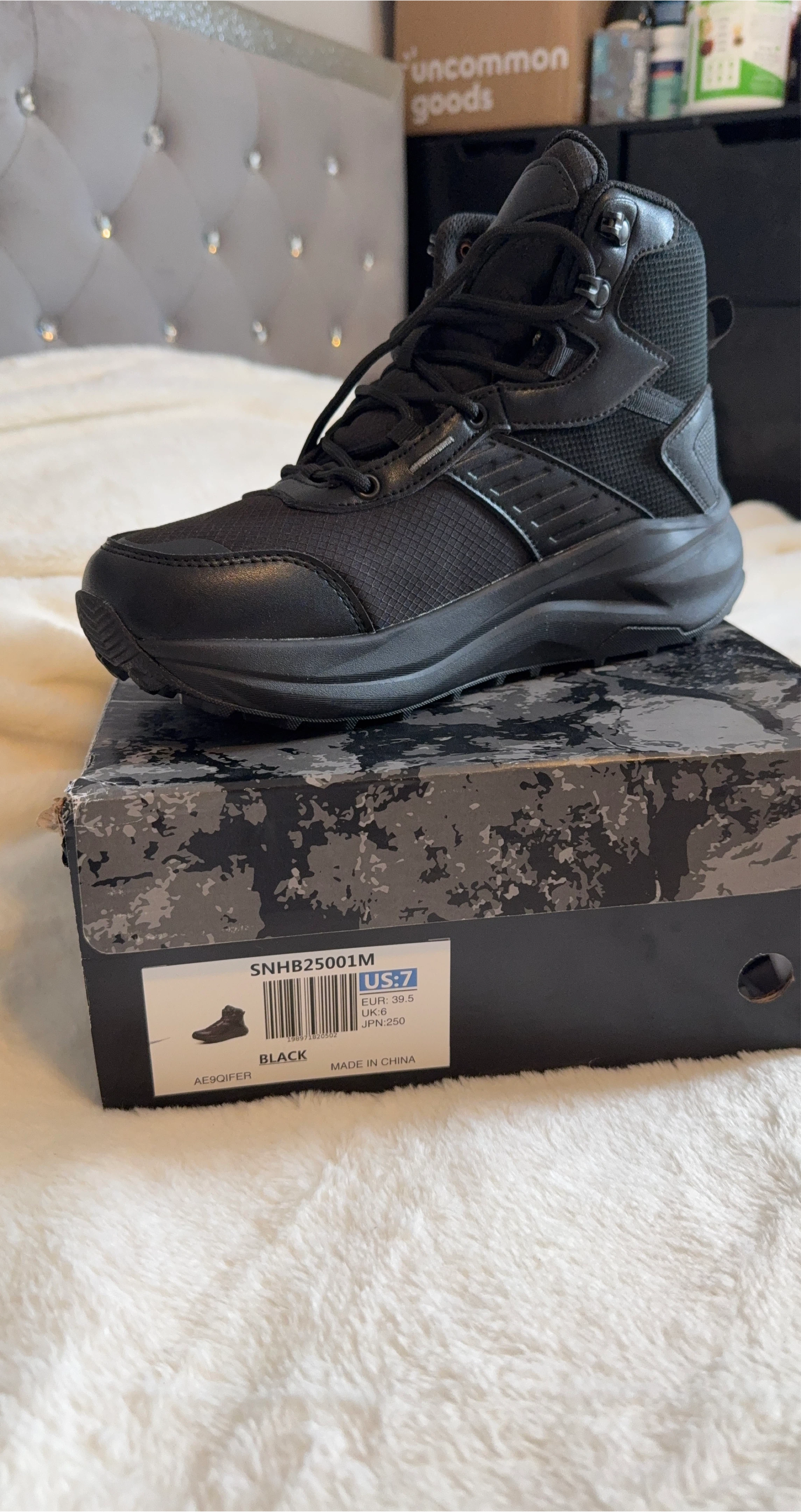 Nortiv8 Black Hiking Boots - US Size 7