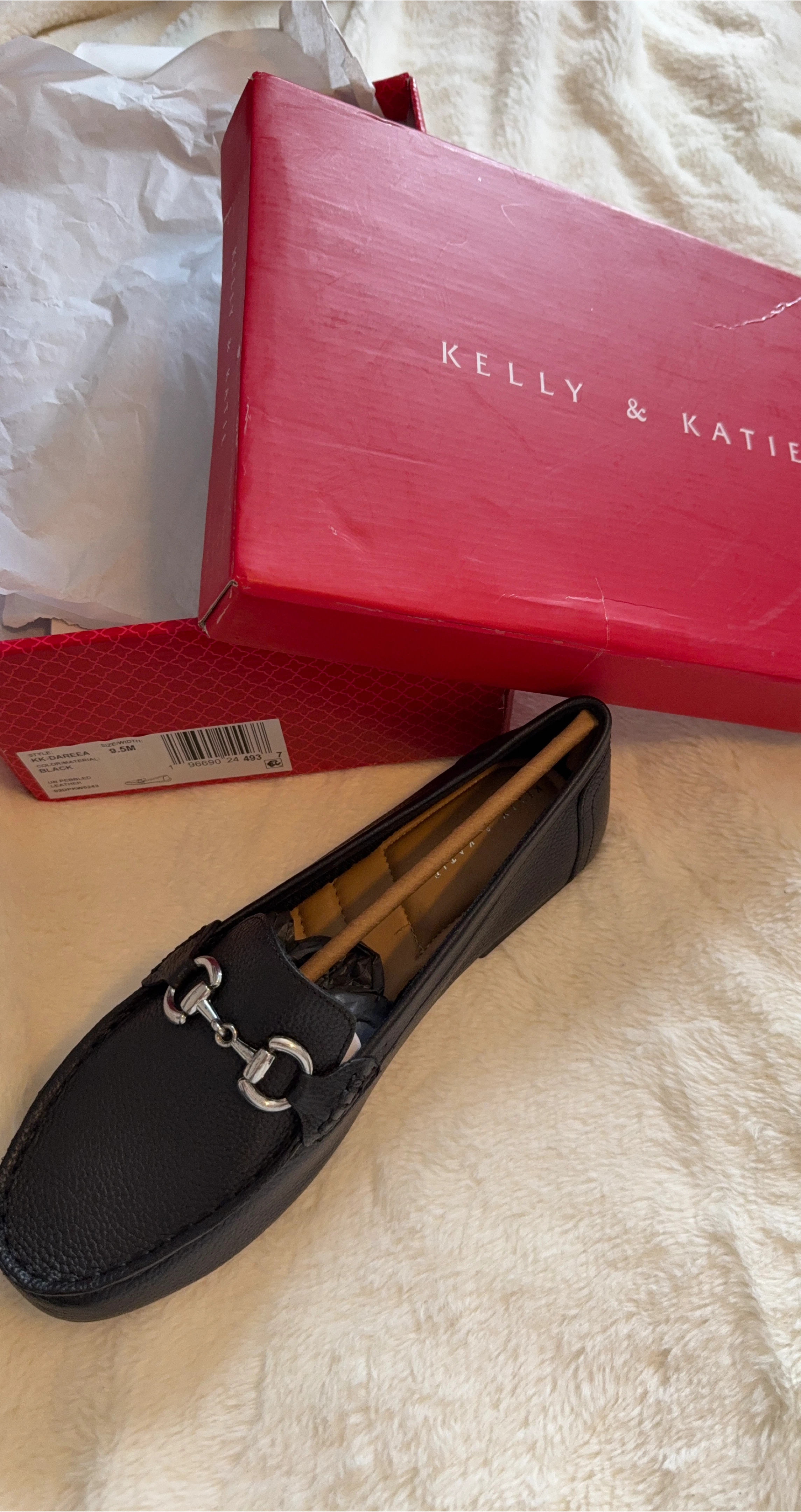 Kelly & Katie Women's Black Pebble Loafers Size 9.5M