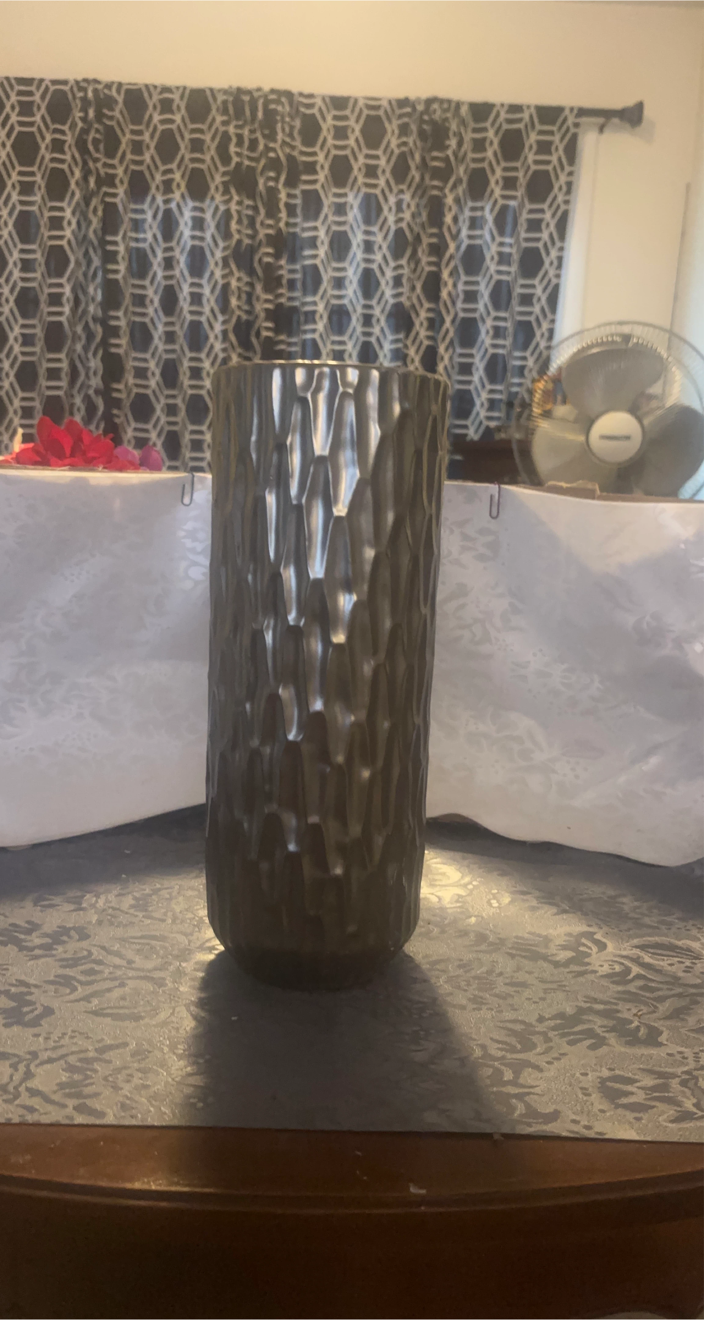 Textured Metallic Vase