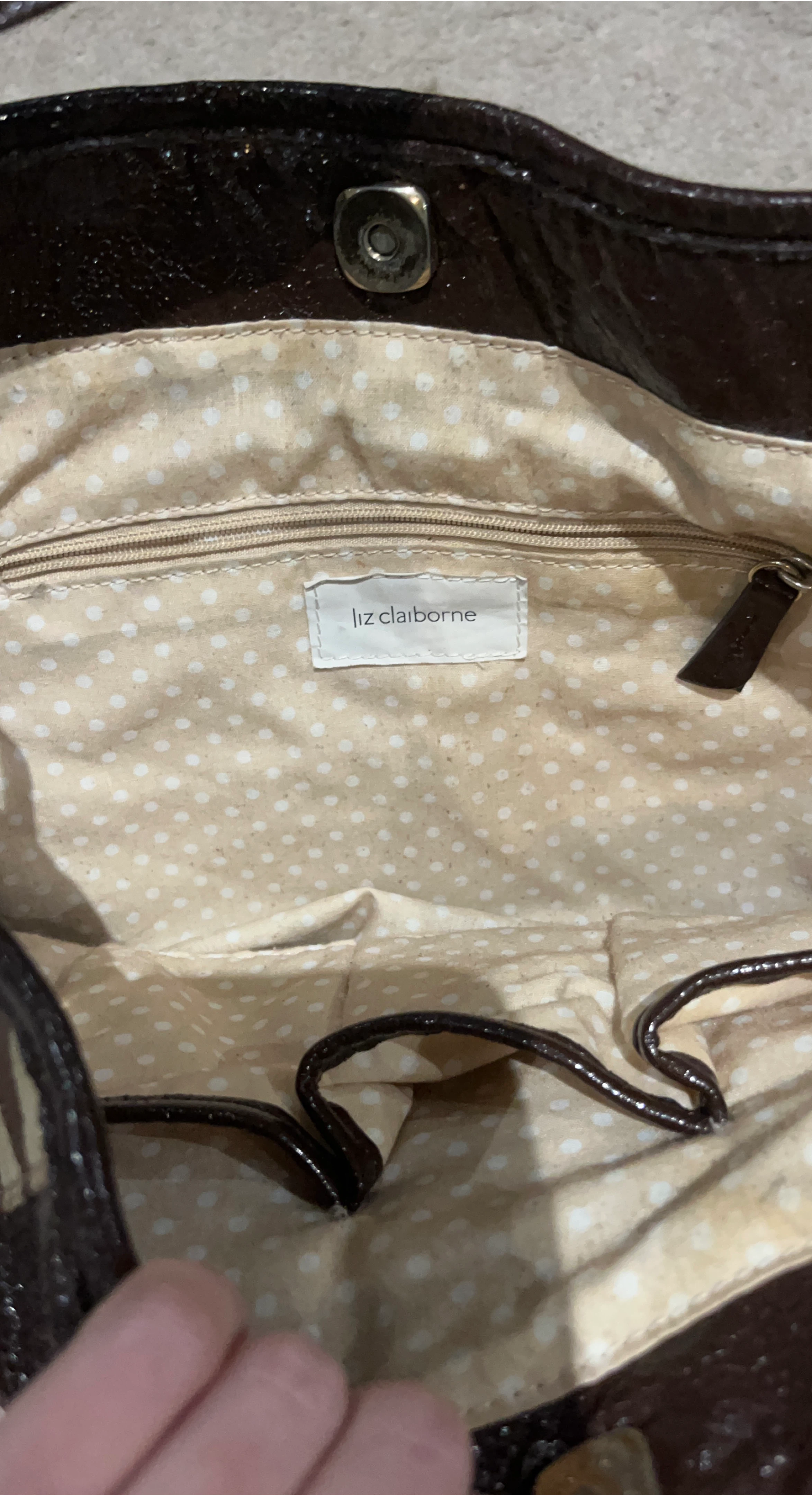 Liz Claiborne Patchwork Hobo Bag