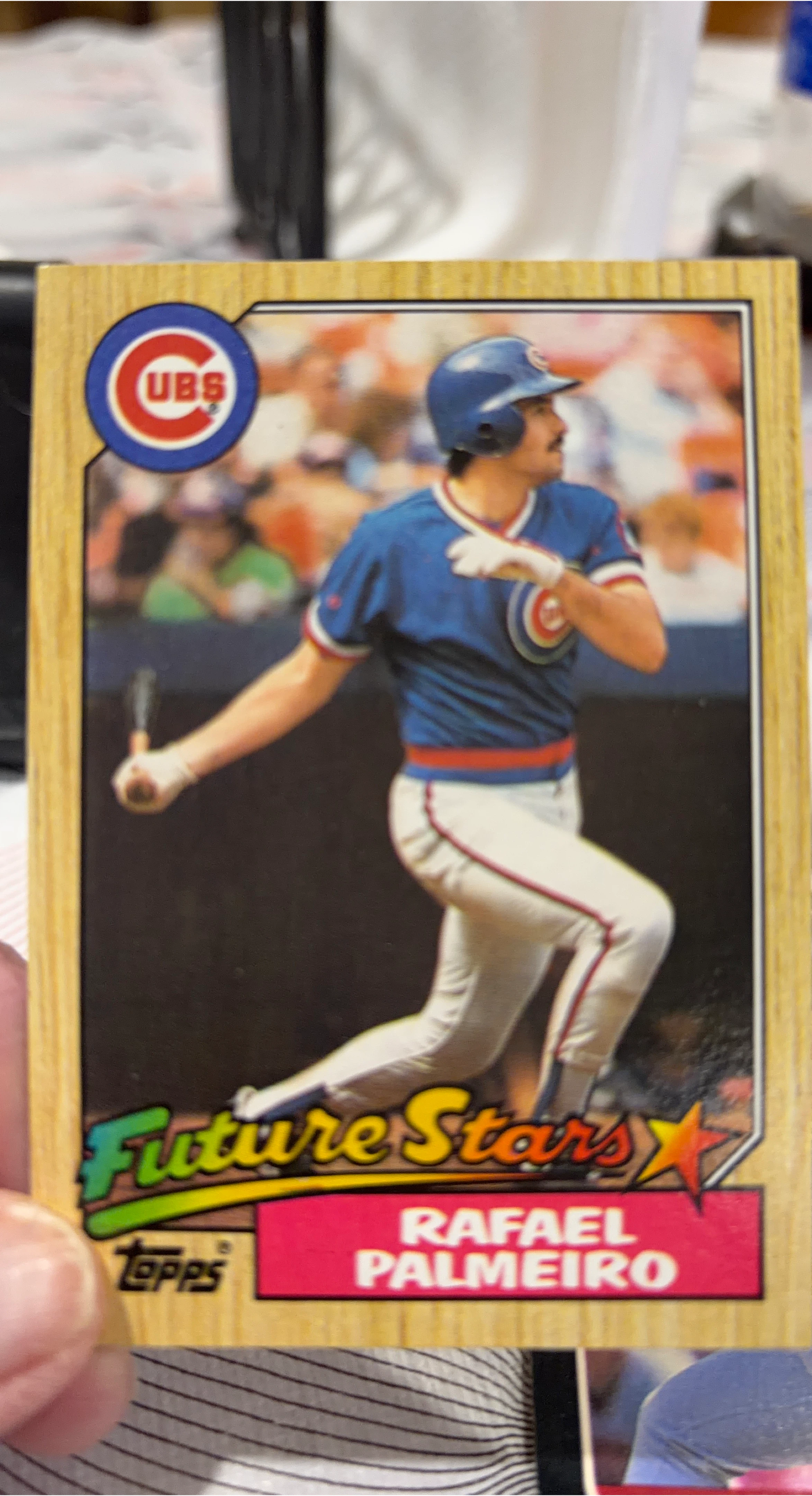 1989 Topps Future Stars Rafael Palmeiro Baseball Card