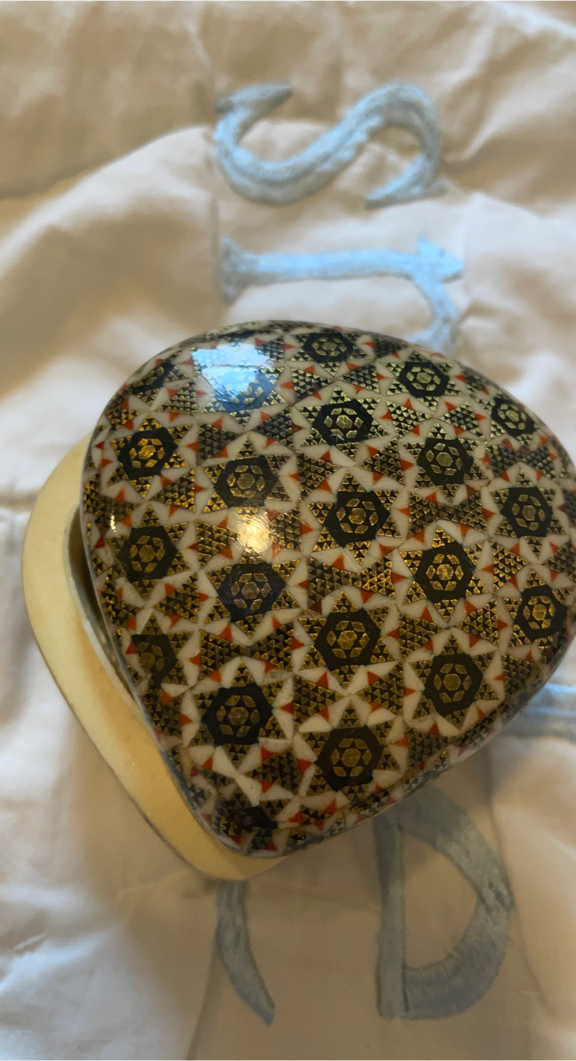 Decorative Heart-Shaped Trinket Box