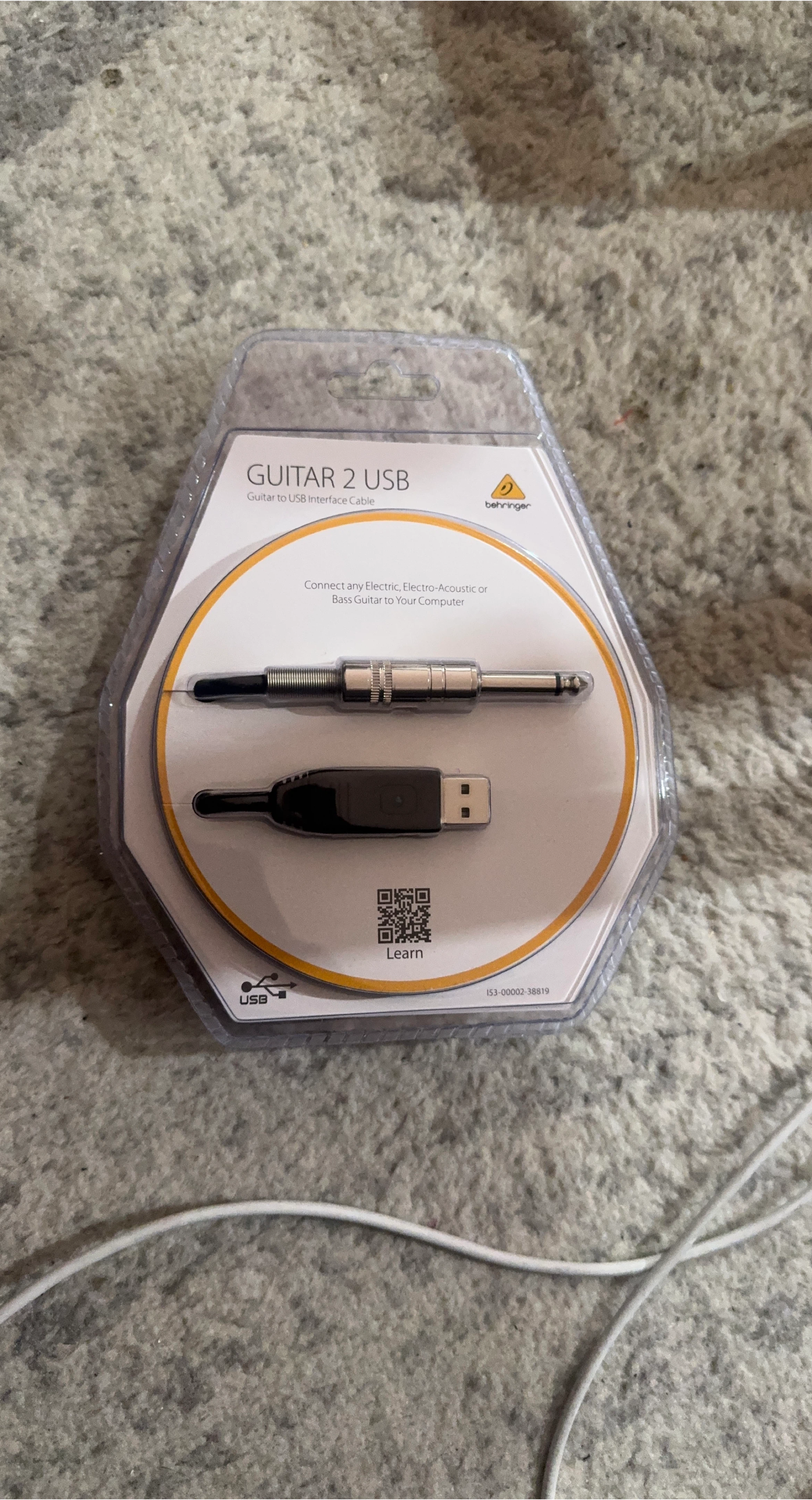 Behringer Guitar 2 USB Interface Cable