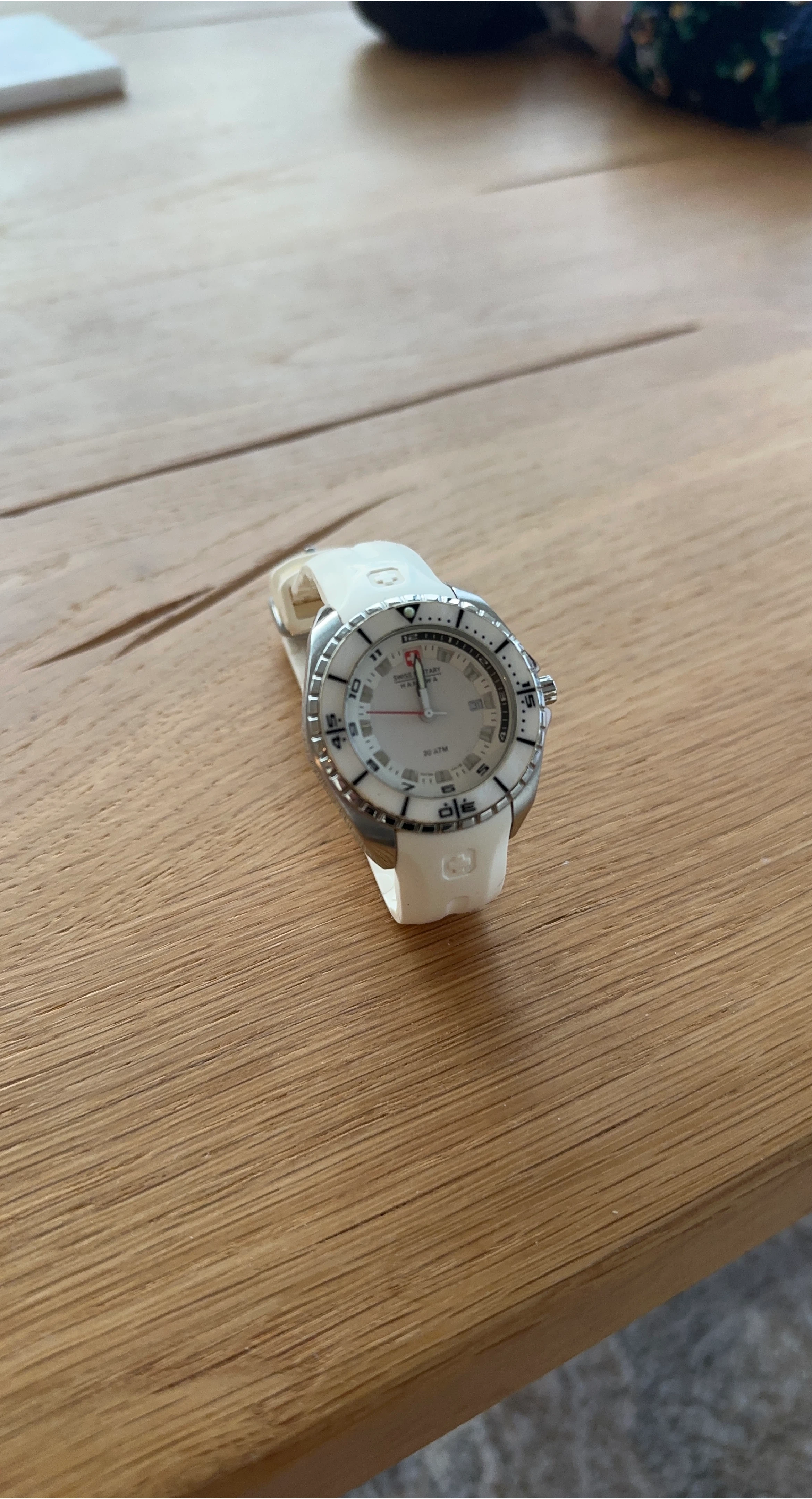 Swiss Military Hanowa Sealander Lady 6-6095 White Silicone Band