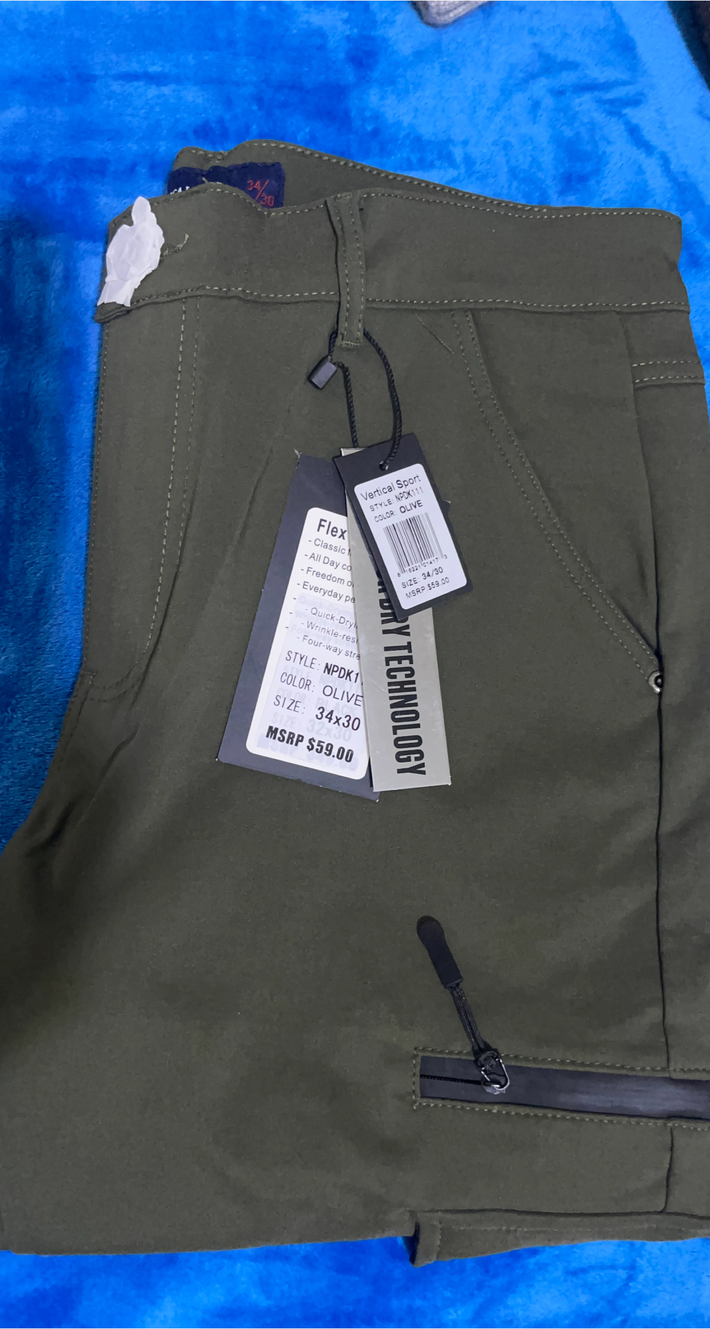 Vertical Sport Olive Pants 34x30