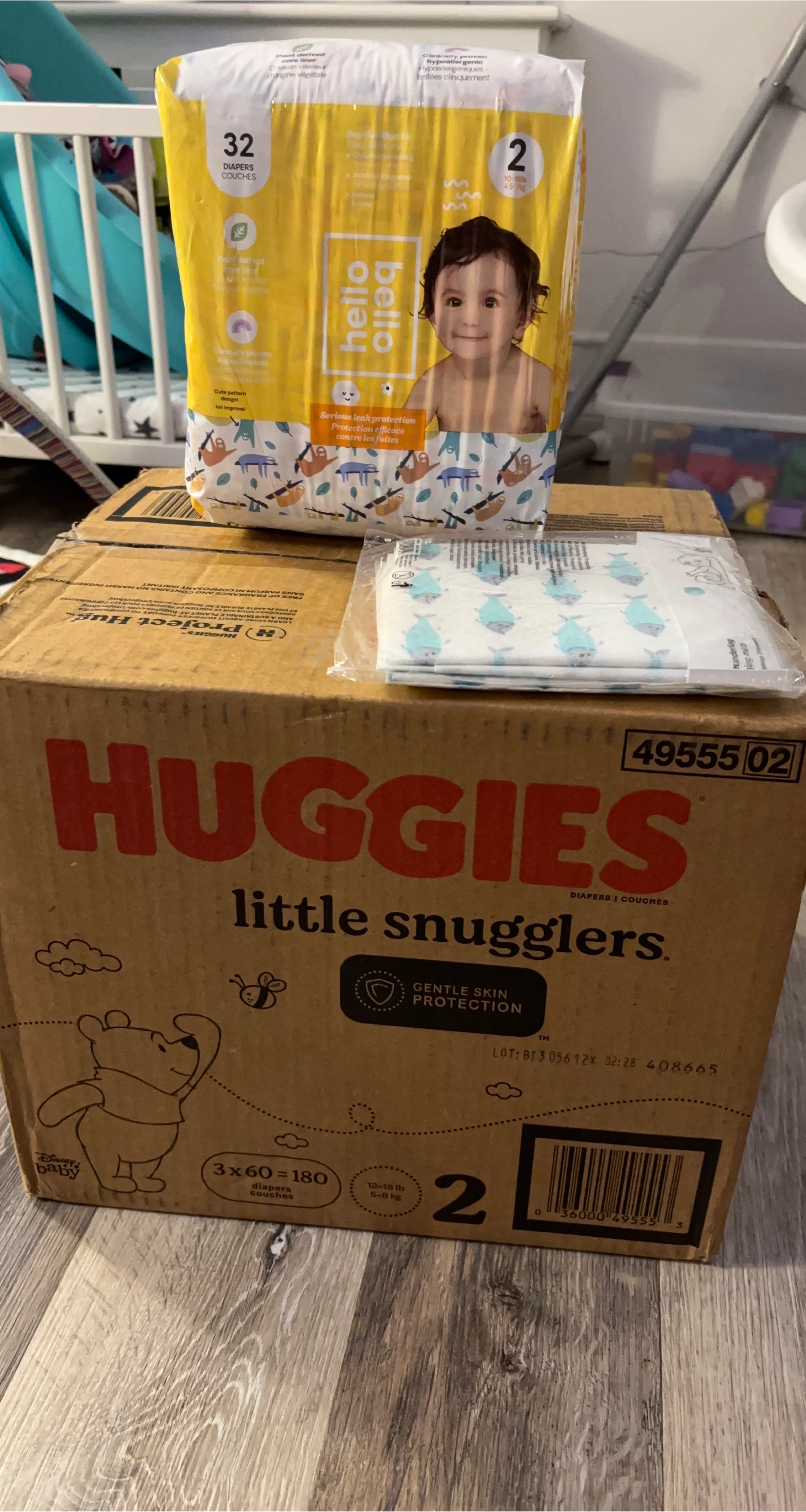 Huggies Little Snugglers Diapers Size 2 (180 Count)