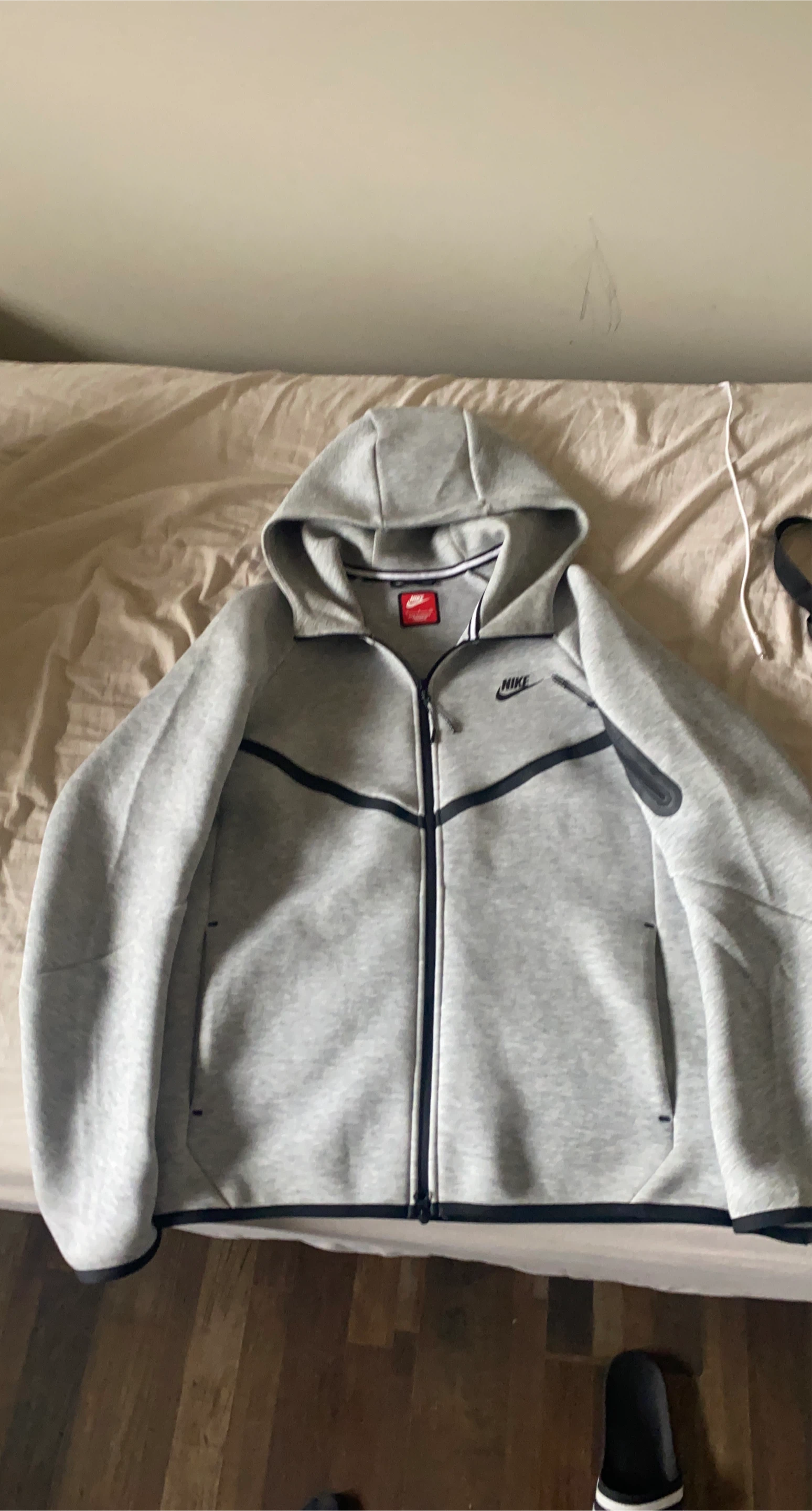Nike Tech Fleece Full Zip Hoodie Grey