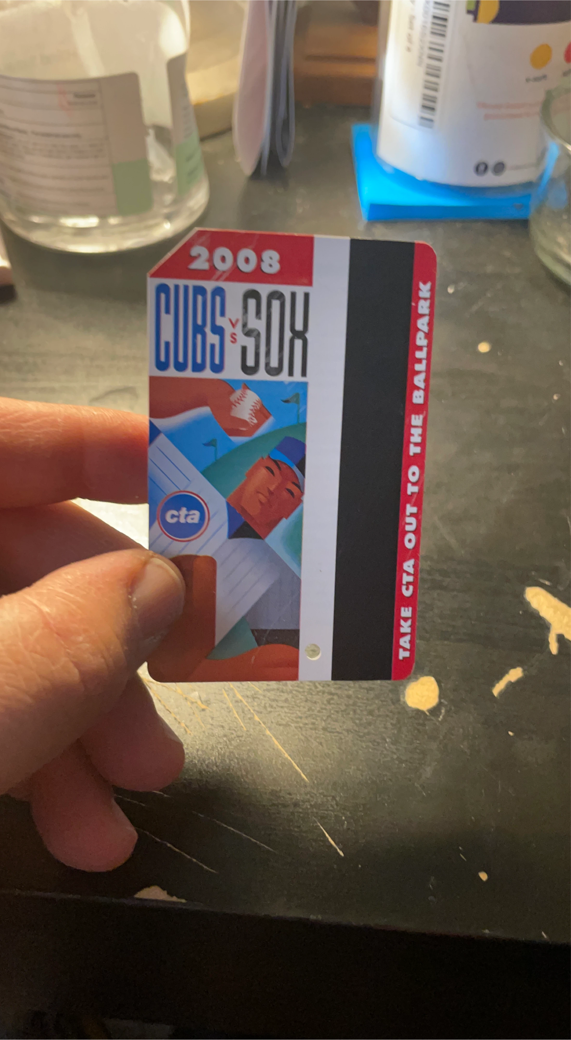 2008 Cubs vs Sox CTA Transit Card