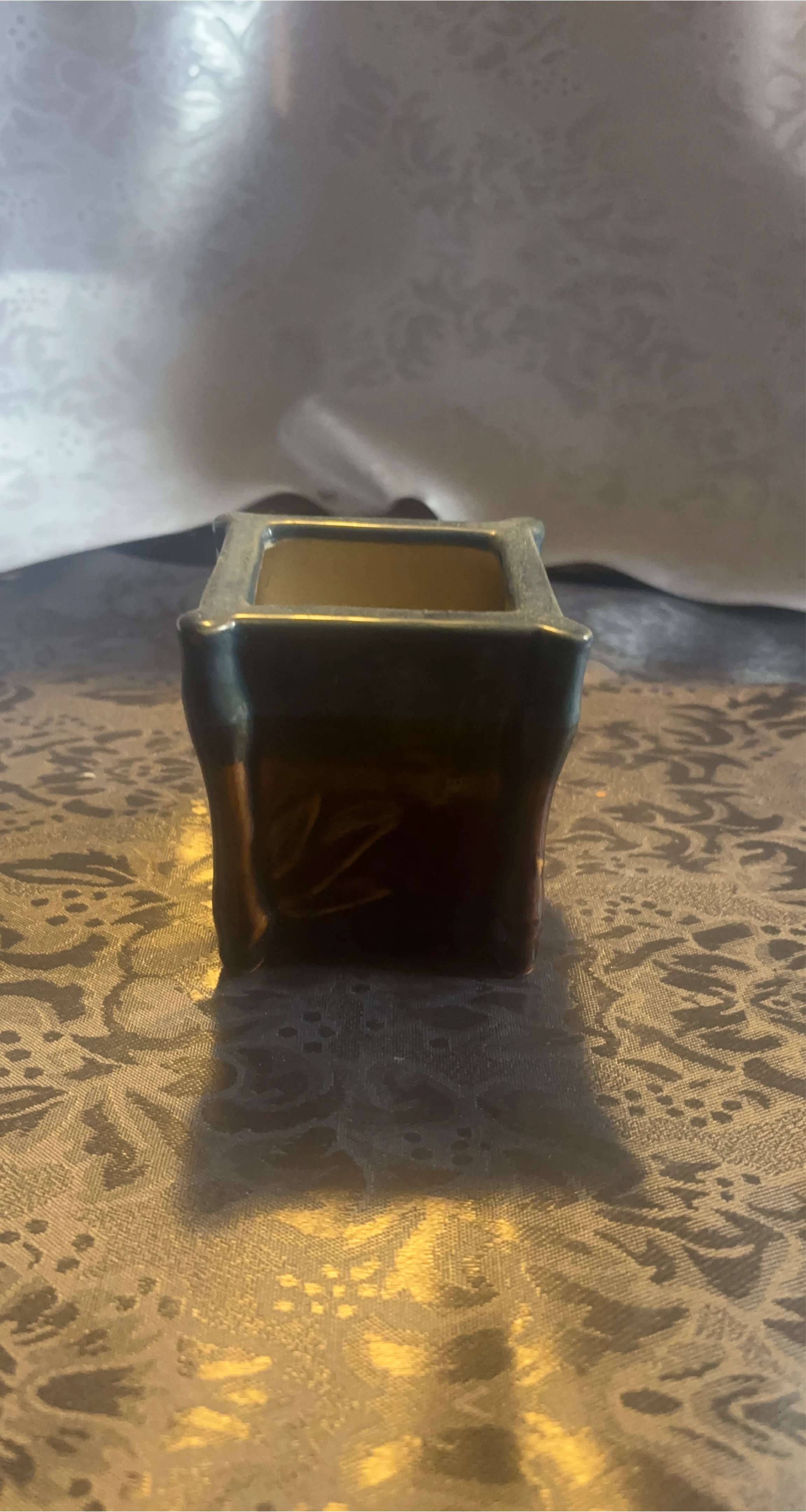 Small Ceramic Square Vase