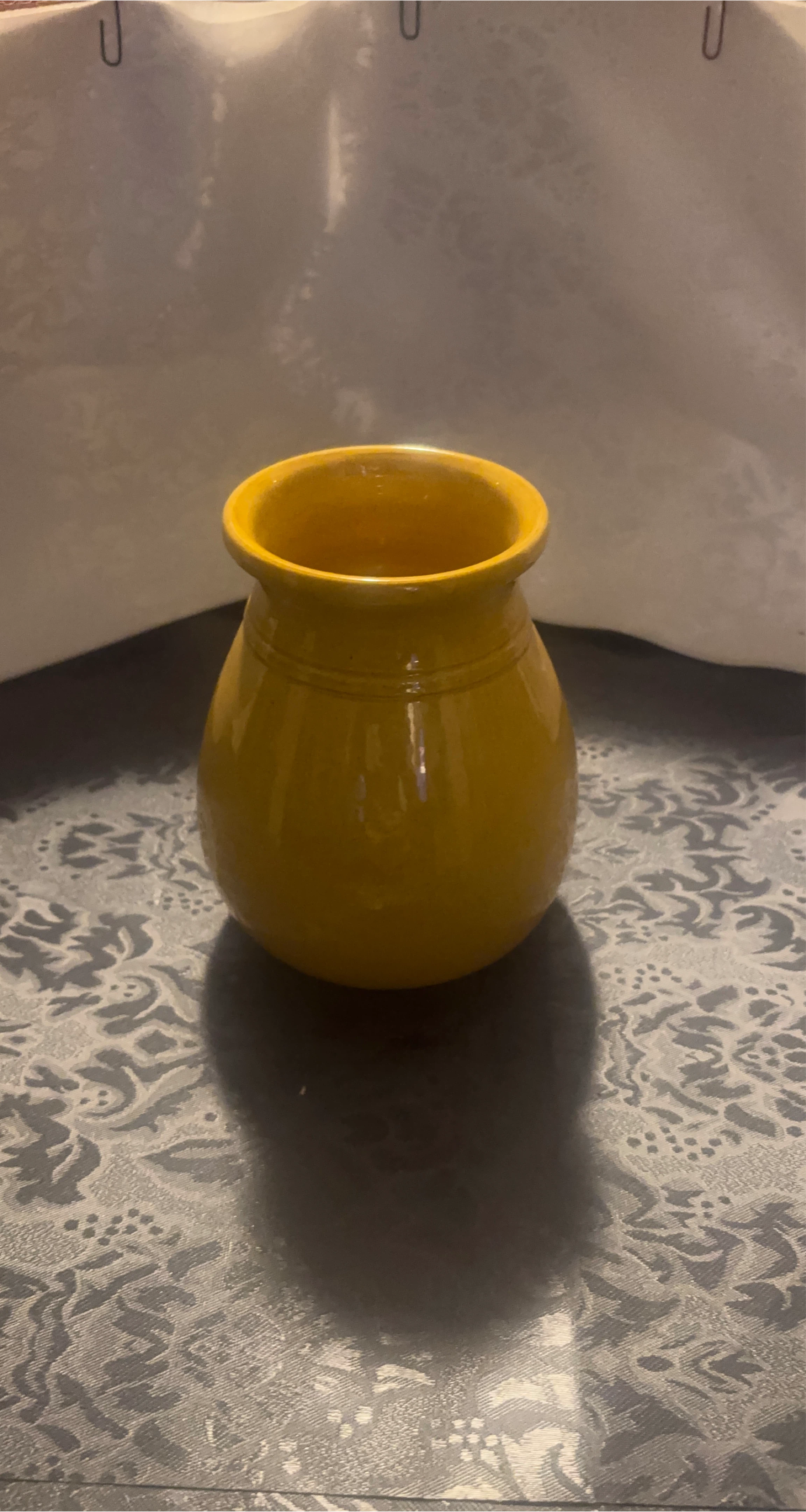 Yellow Ceramic Pot