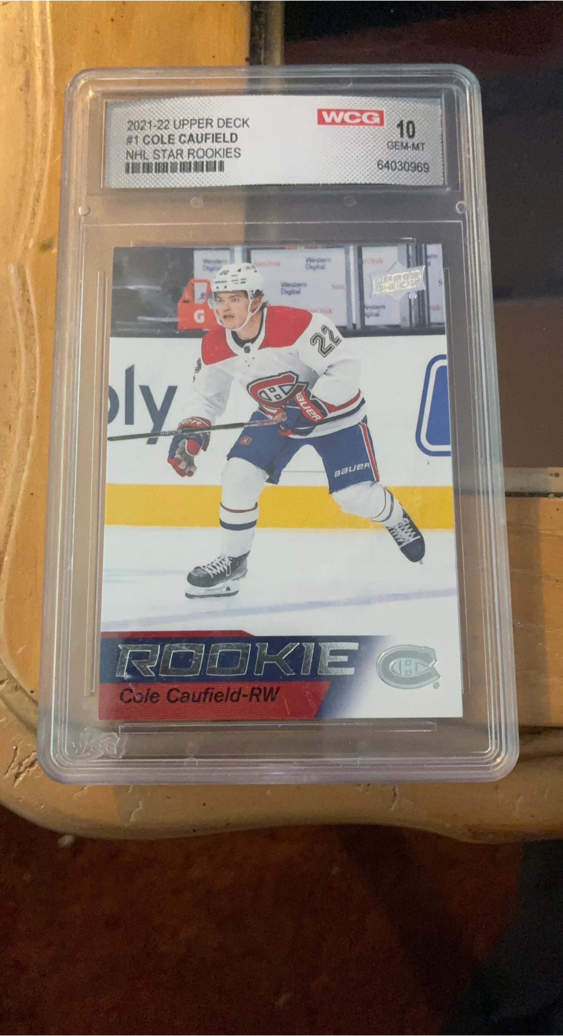 2021-22 Upper Deck Cole Caufield  Star Rookies Card  10 GEM-MT