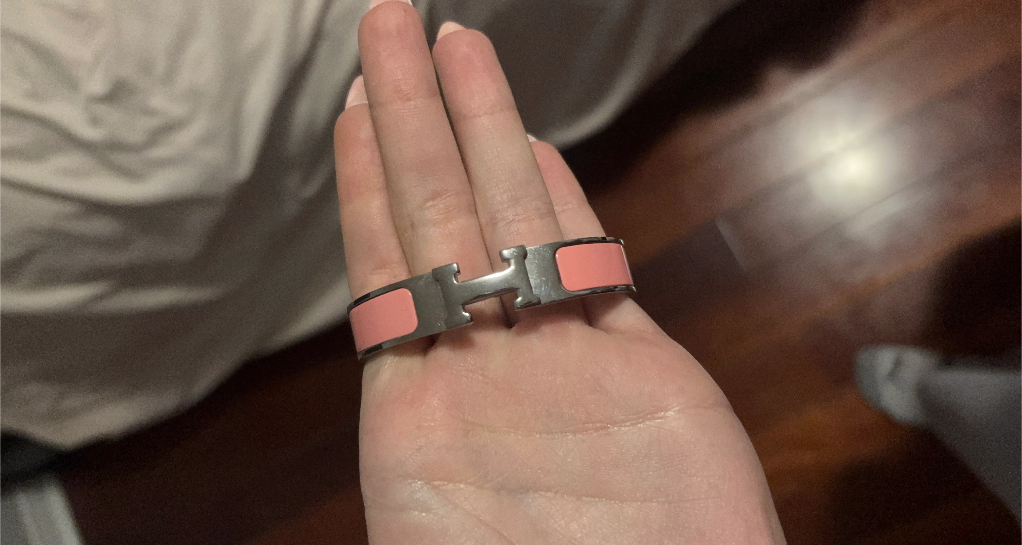 Hermès Pink H Bracelet