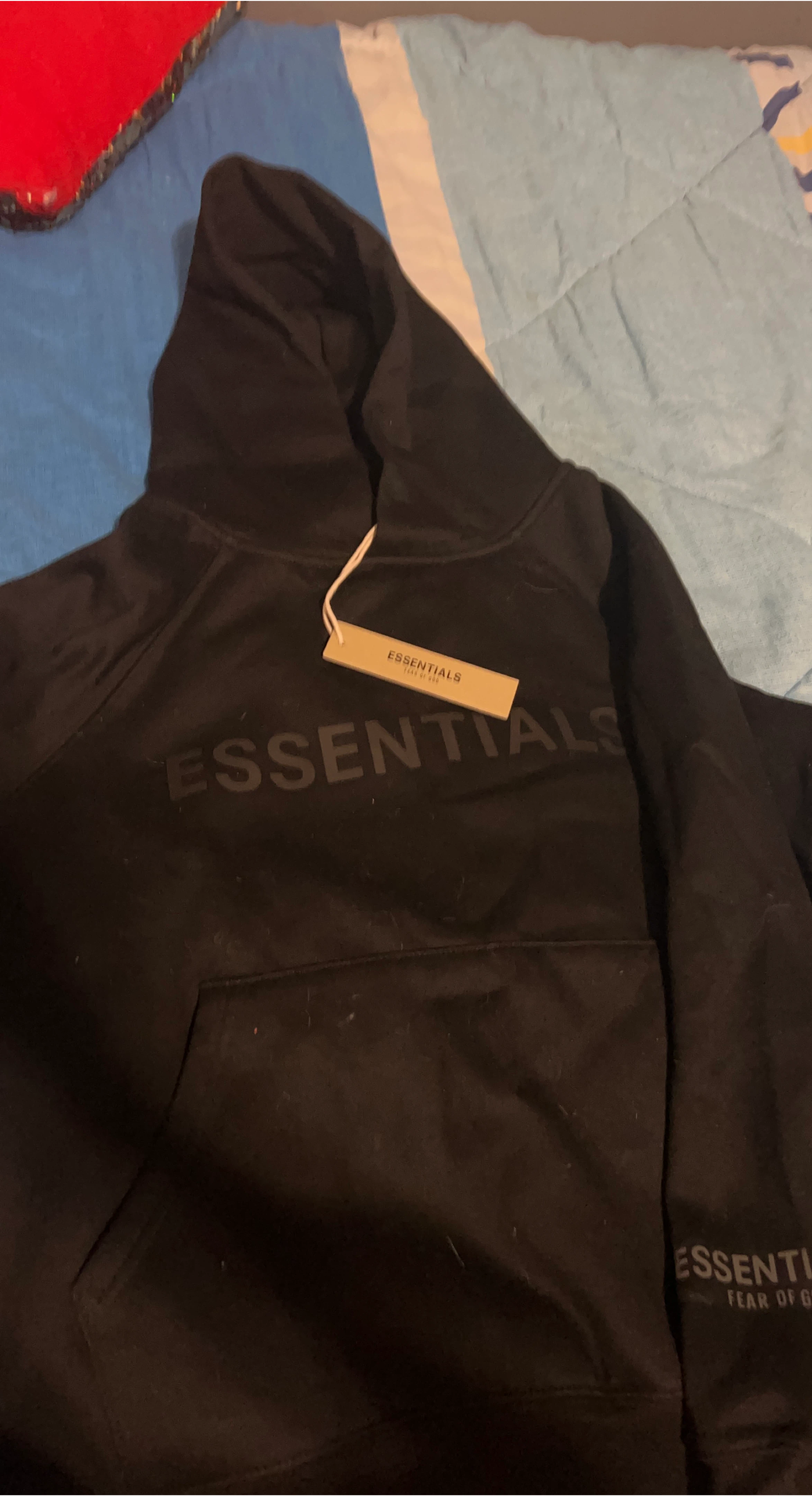 Fear of God Essentials Black Hoodie