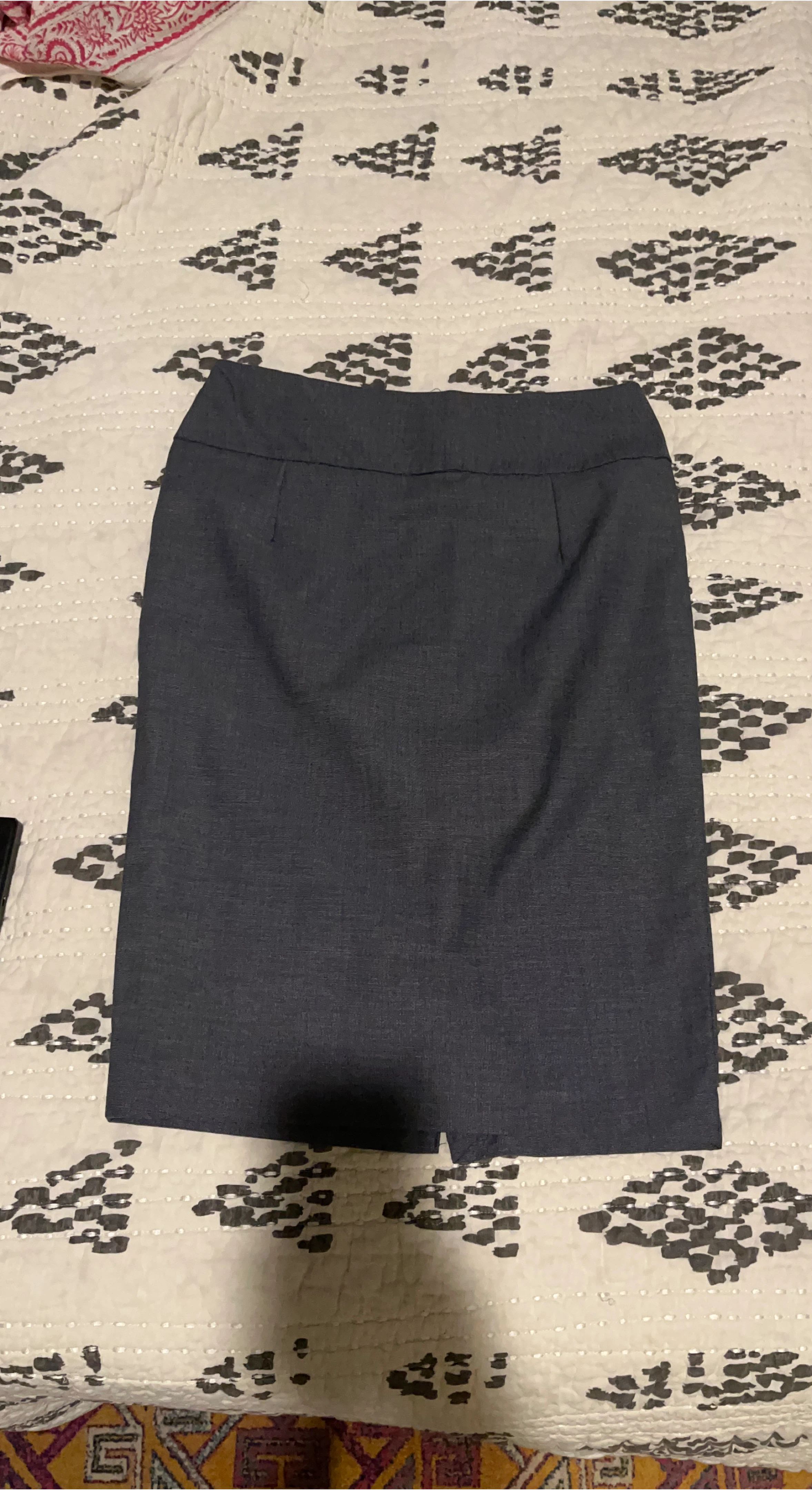 Women's Dark Gray/Blue Pencil Skirt