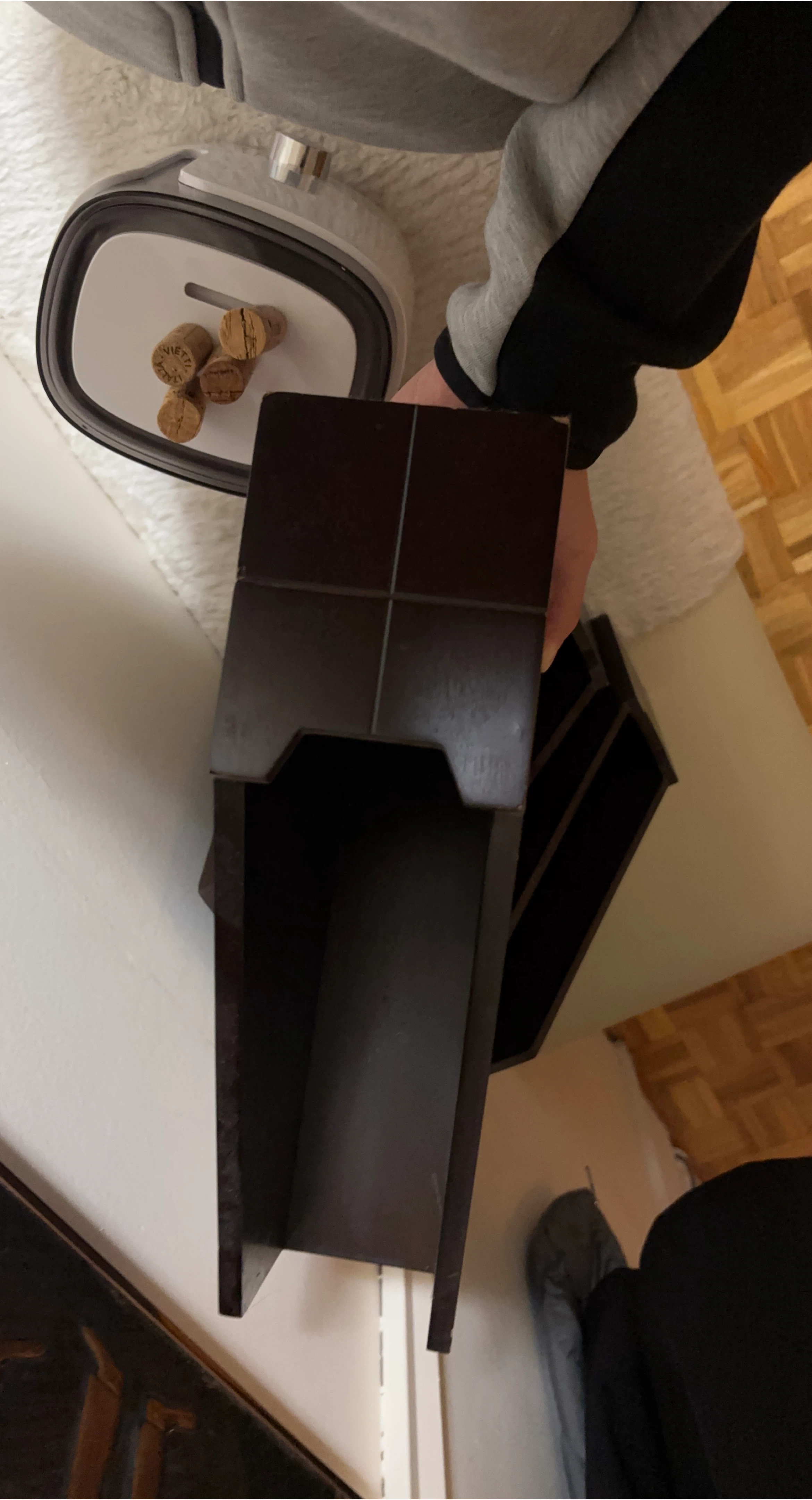 Dark Wood Wine Rack