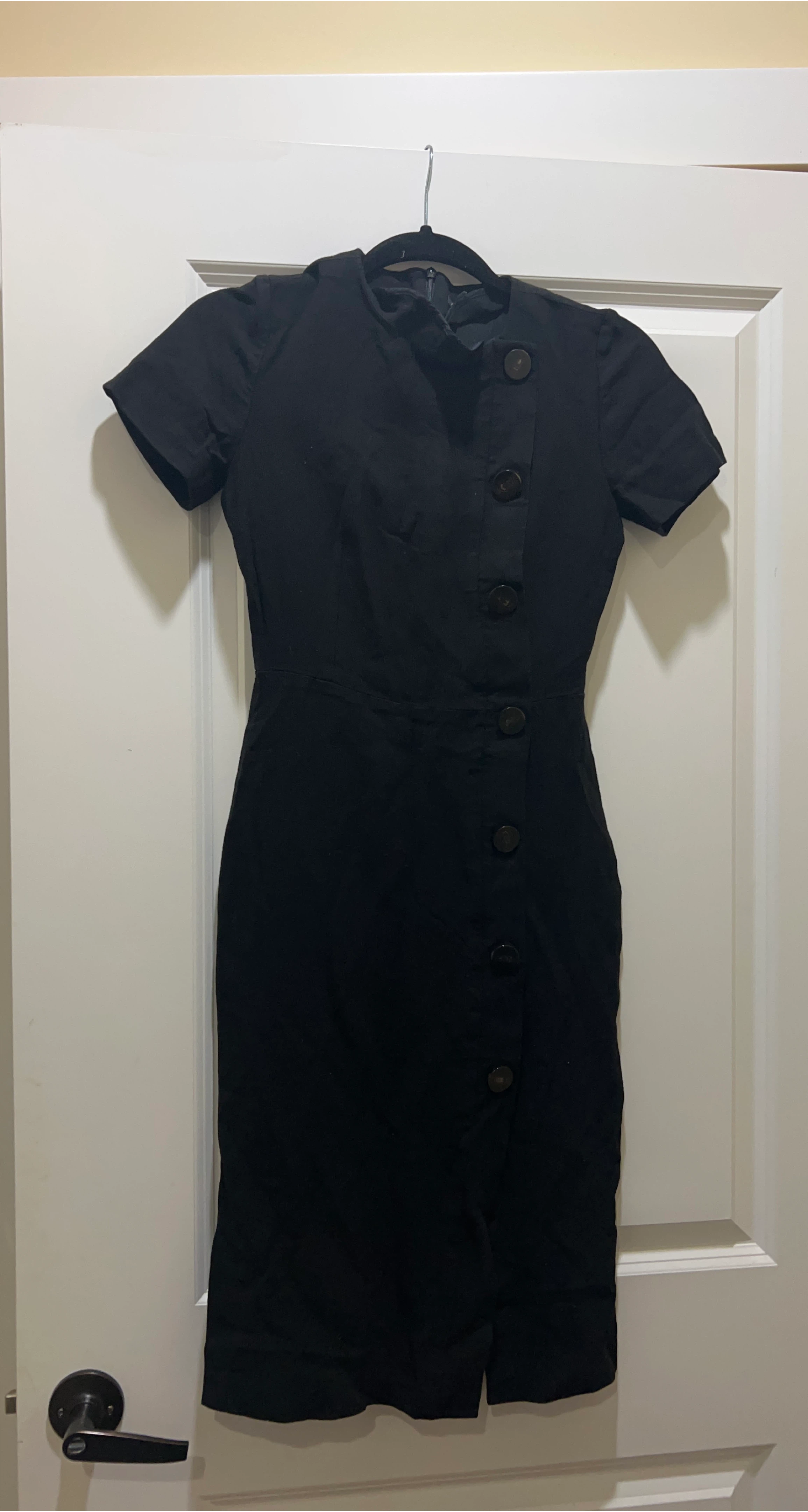 Black Button-Up Dress