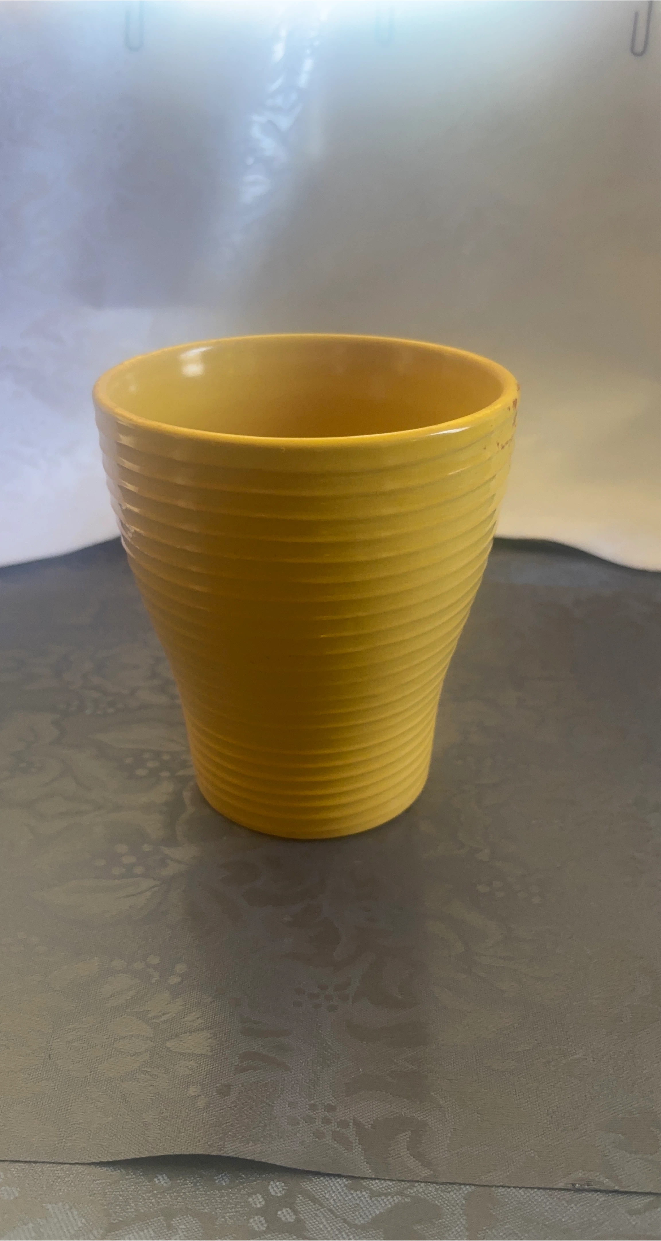 Yellow Ceramic Tumbler Cup