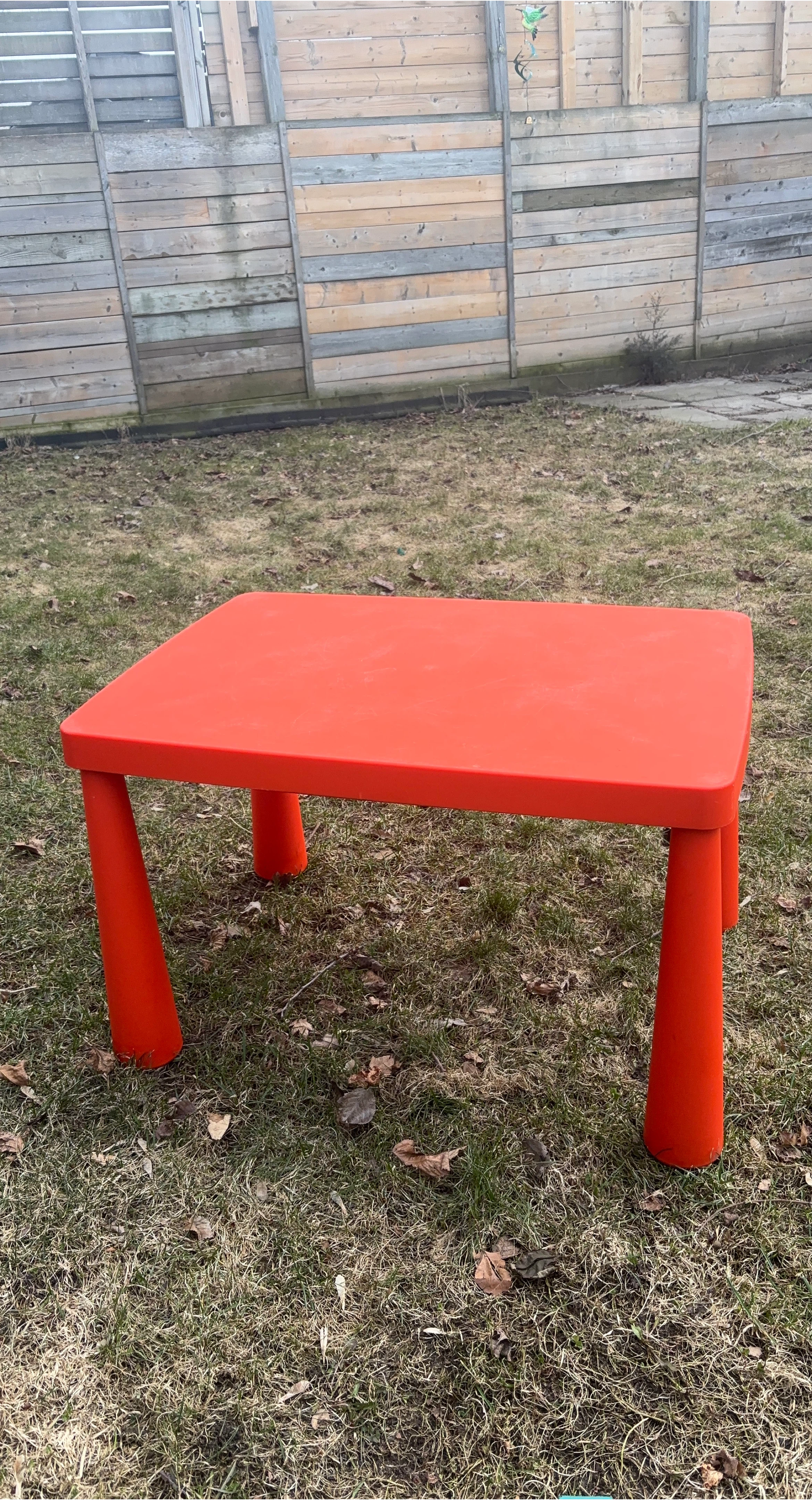 Red Kids Play Table