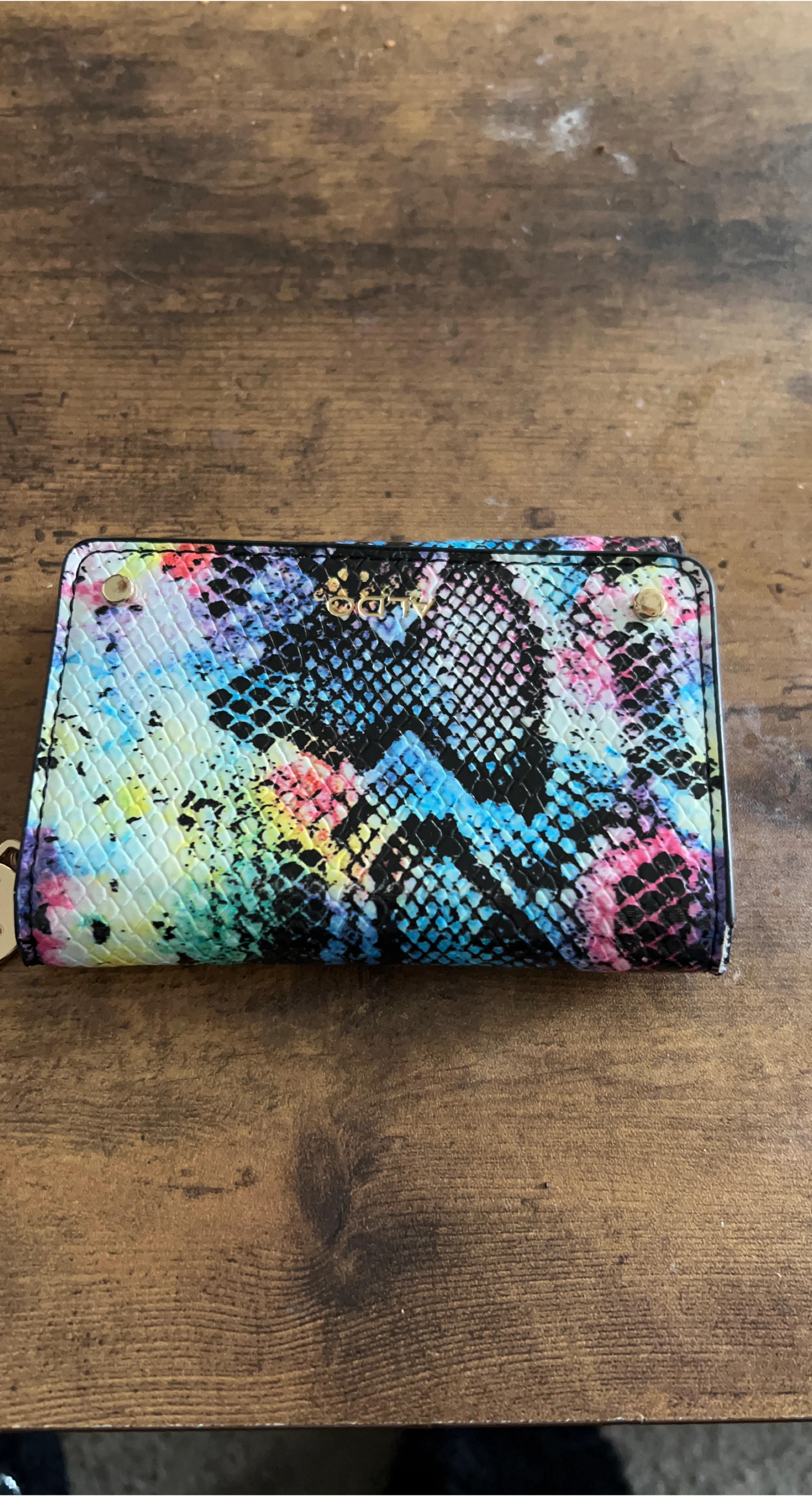 ALDO Wallet - Colourful Snake Print