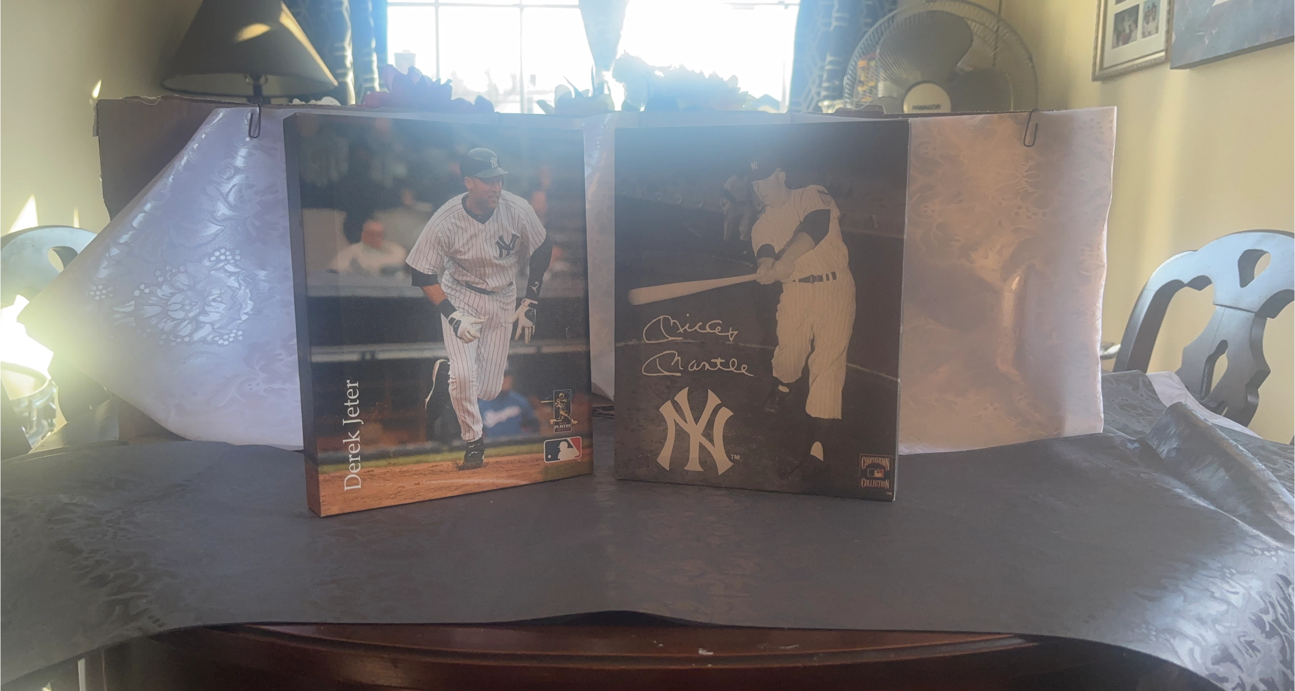 Derek Jeter and Mickey Mantle New York Yankees Collectible
