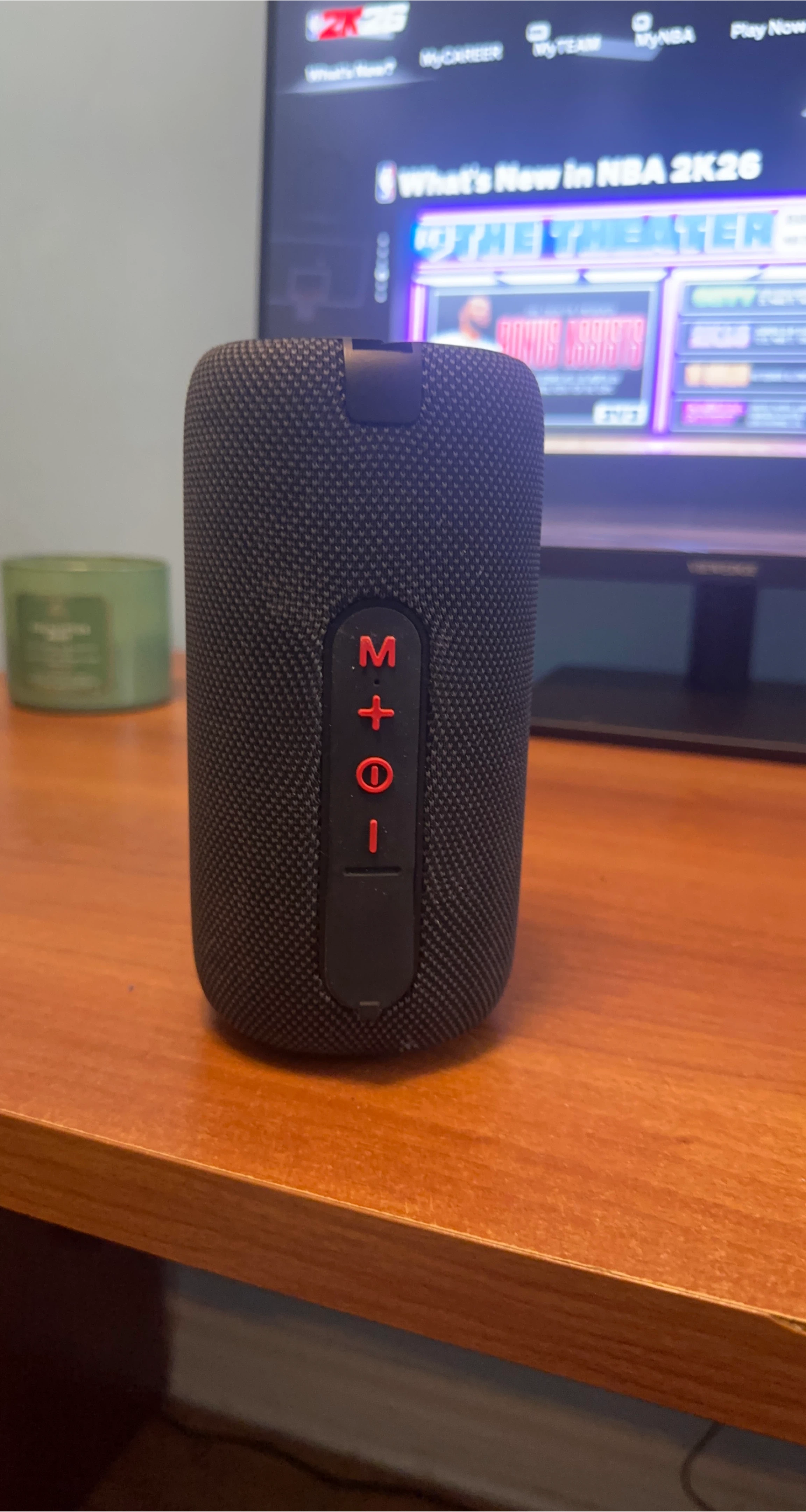 Black Portable Bluetooth Speaker