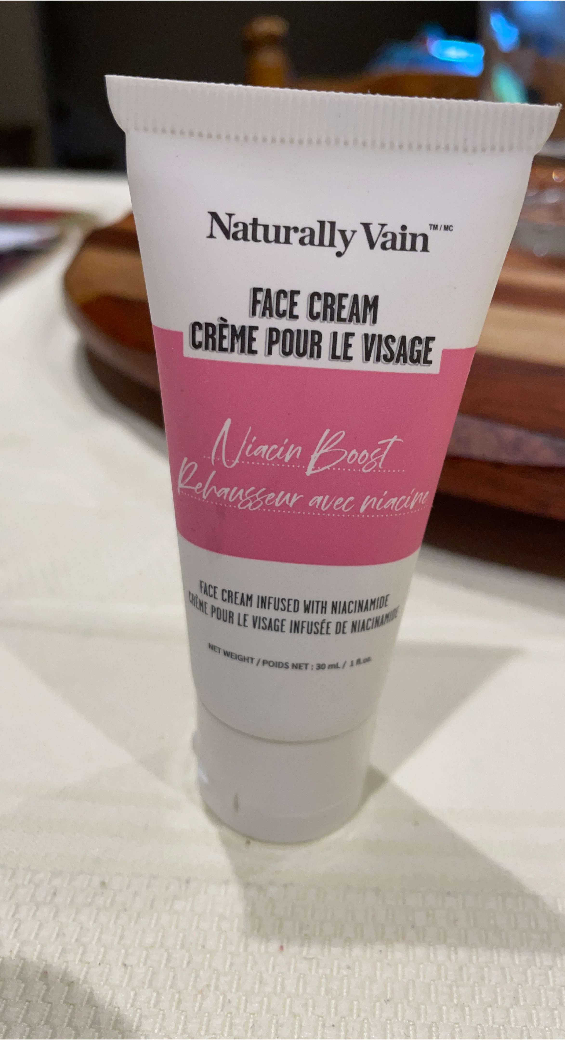 Naturally Vain Niacin Boost Face Cream 30ml