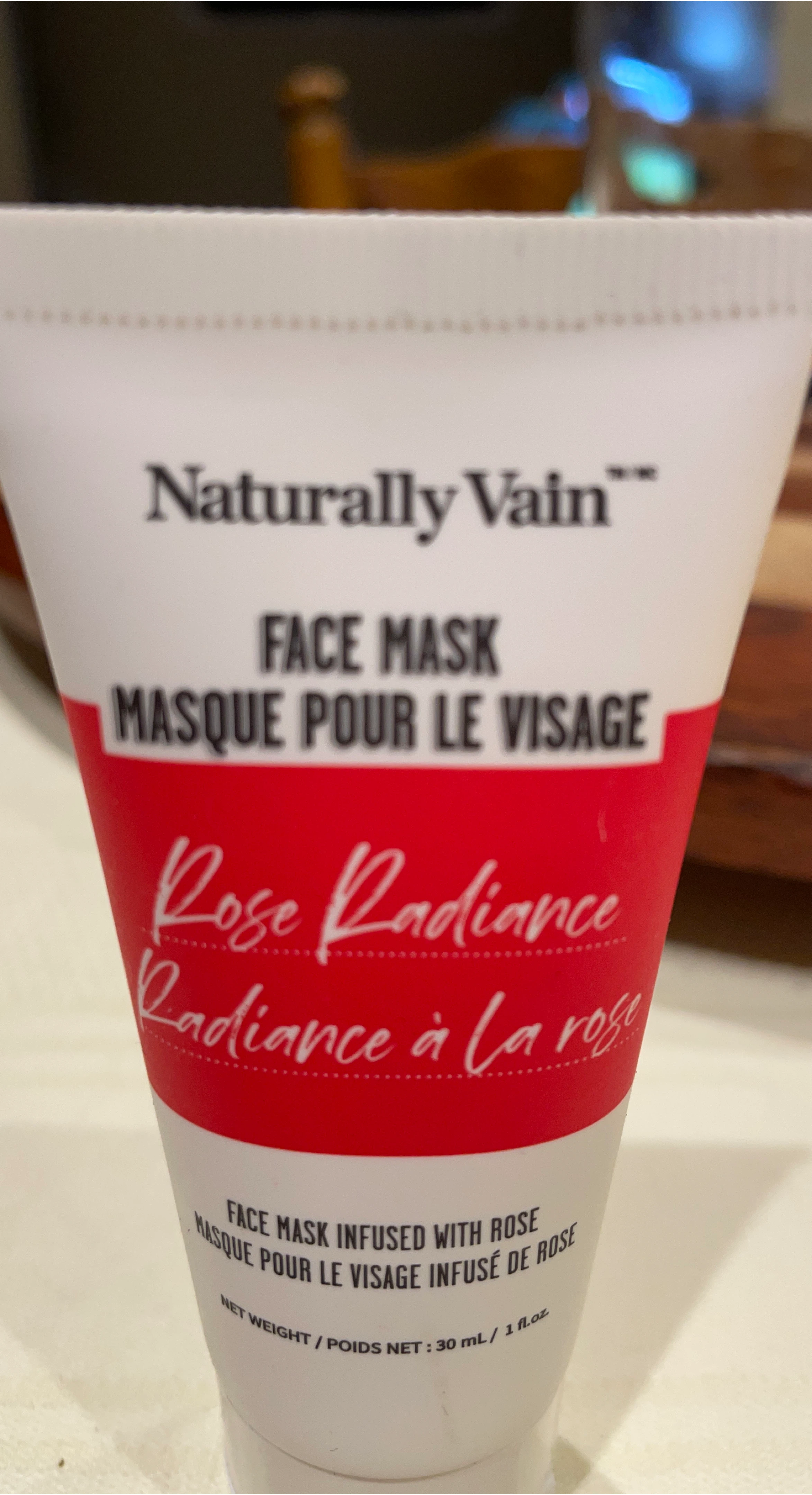 Naturally Vain Rose Radiance Face Mask - 30ml