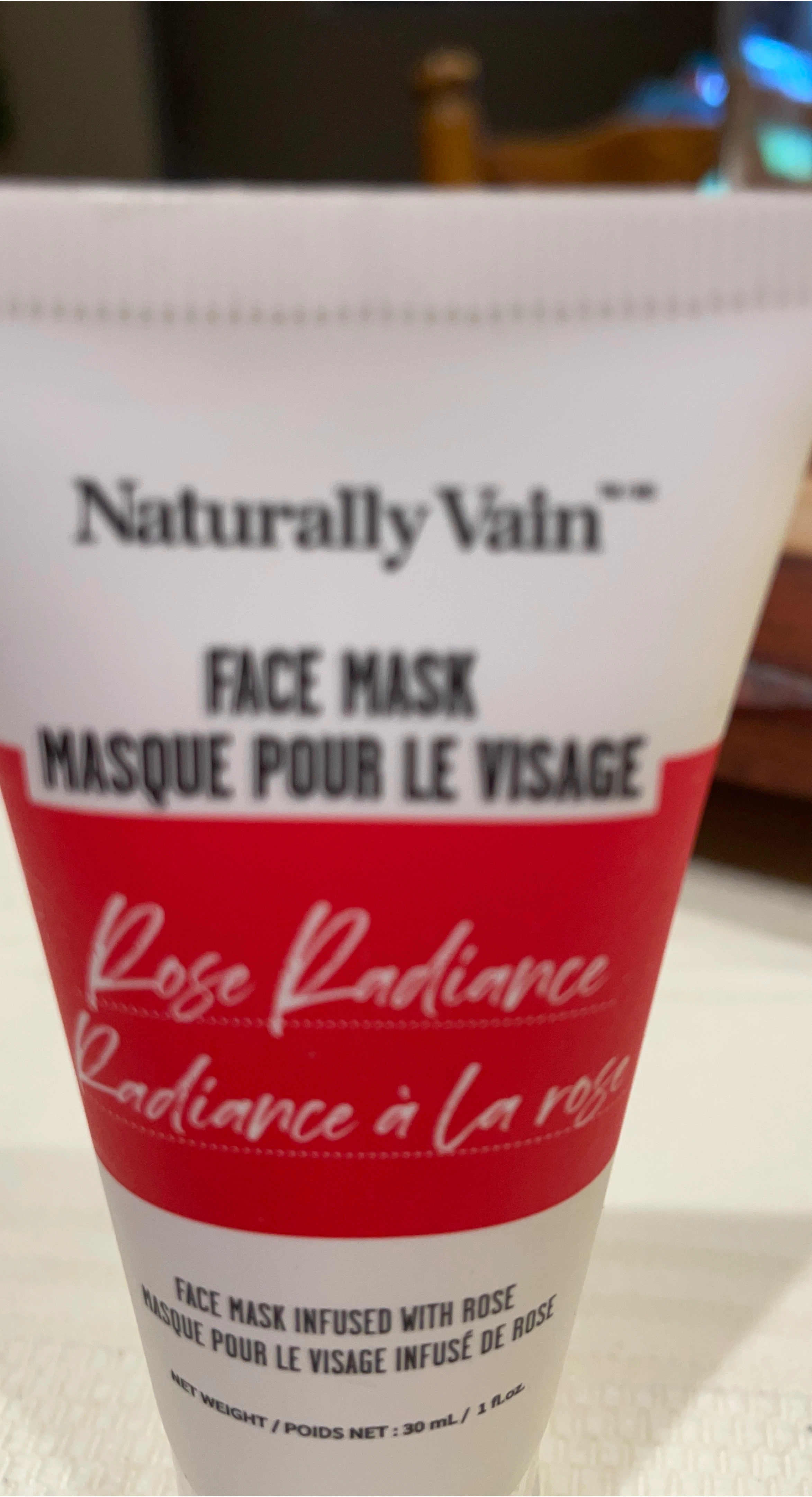Naturally Vain Rose Radiance Face Mask