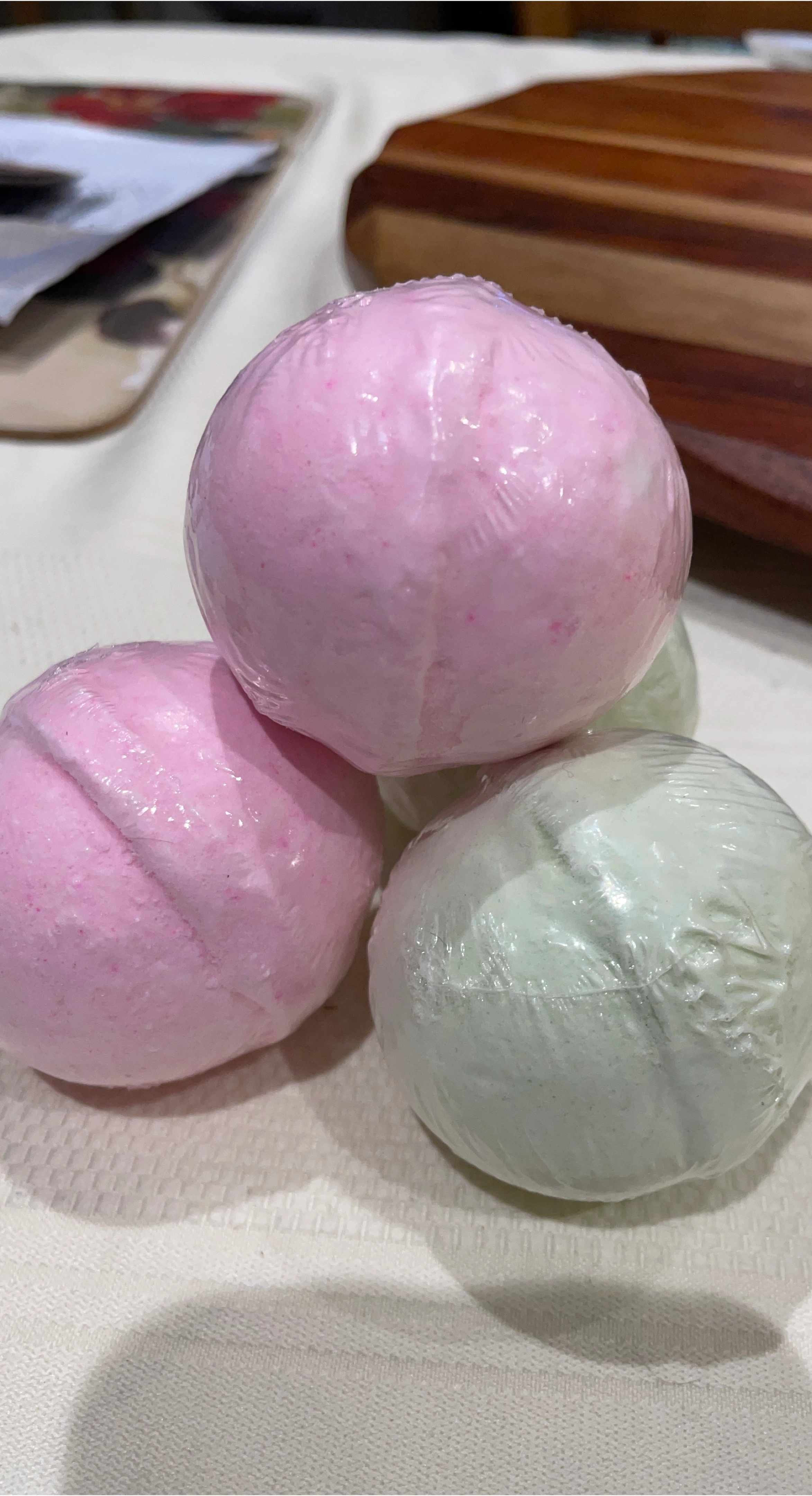 Bath Bombs - Pink and Green