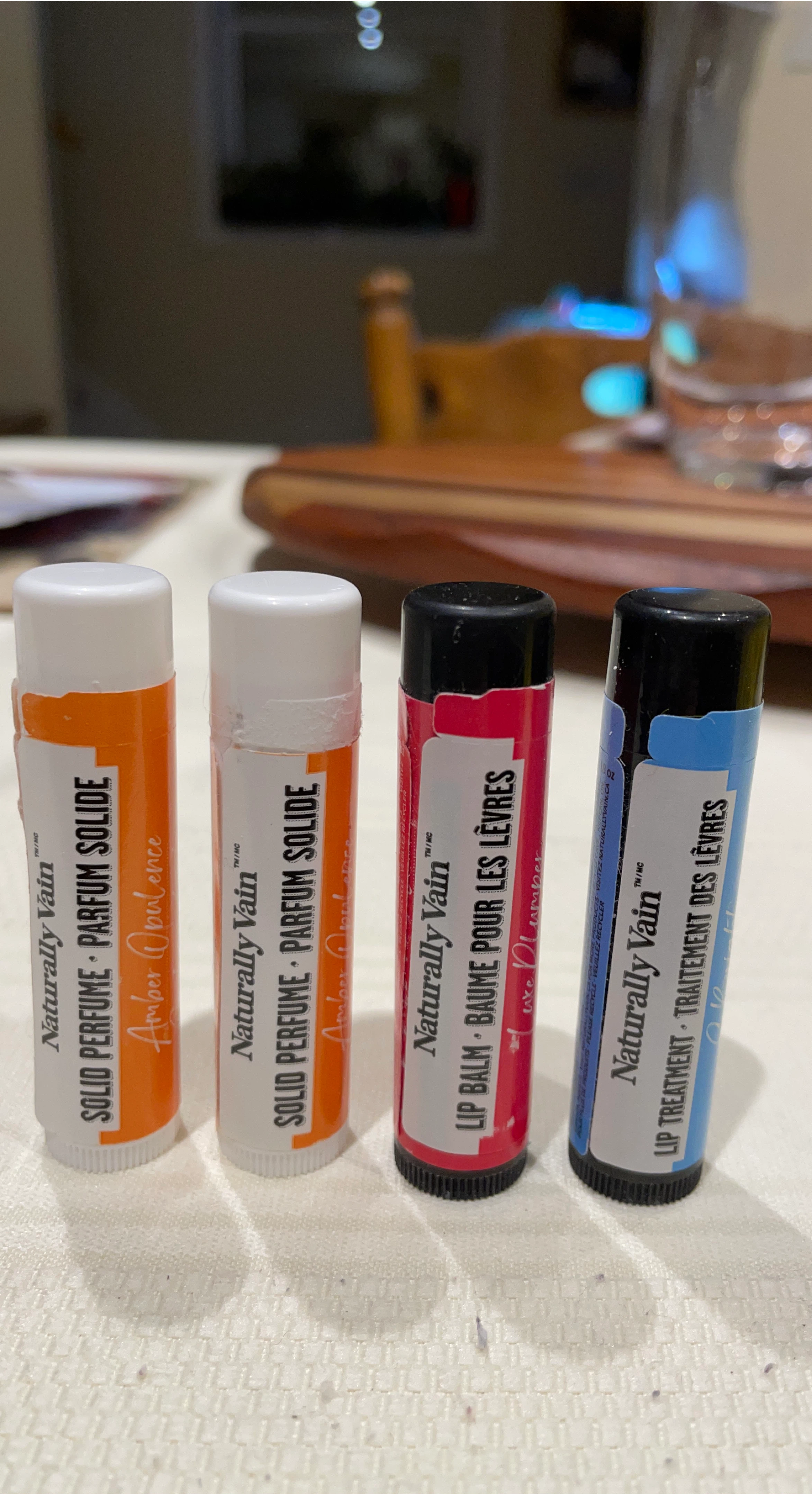 Naturally Vain Solid Perfume & Lip Balm Set