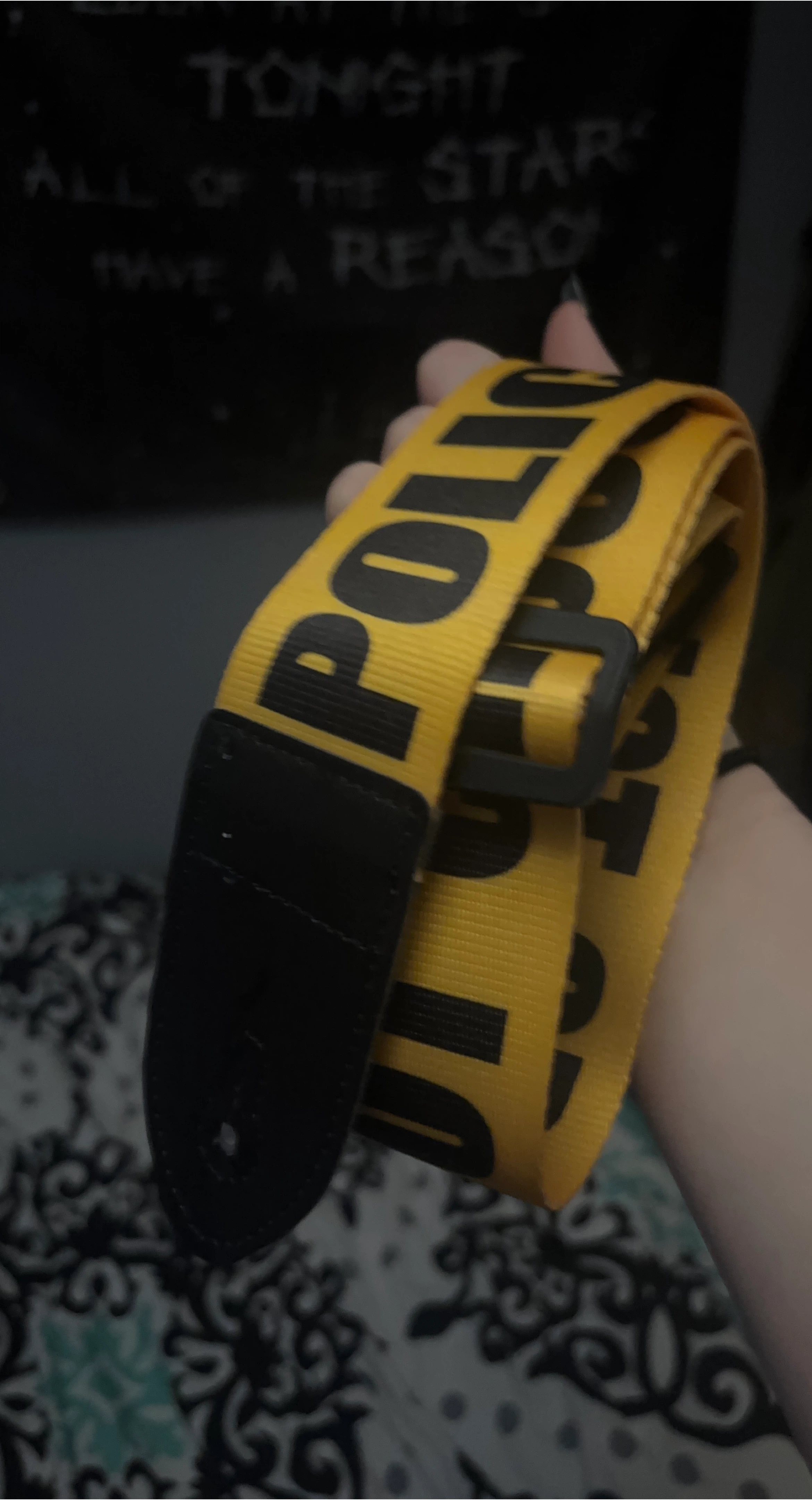 Police Line Do Not Cross Guitar Strap