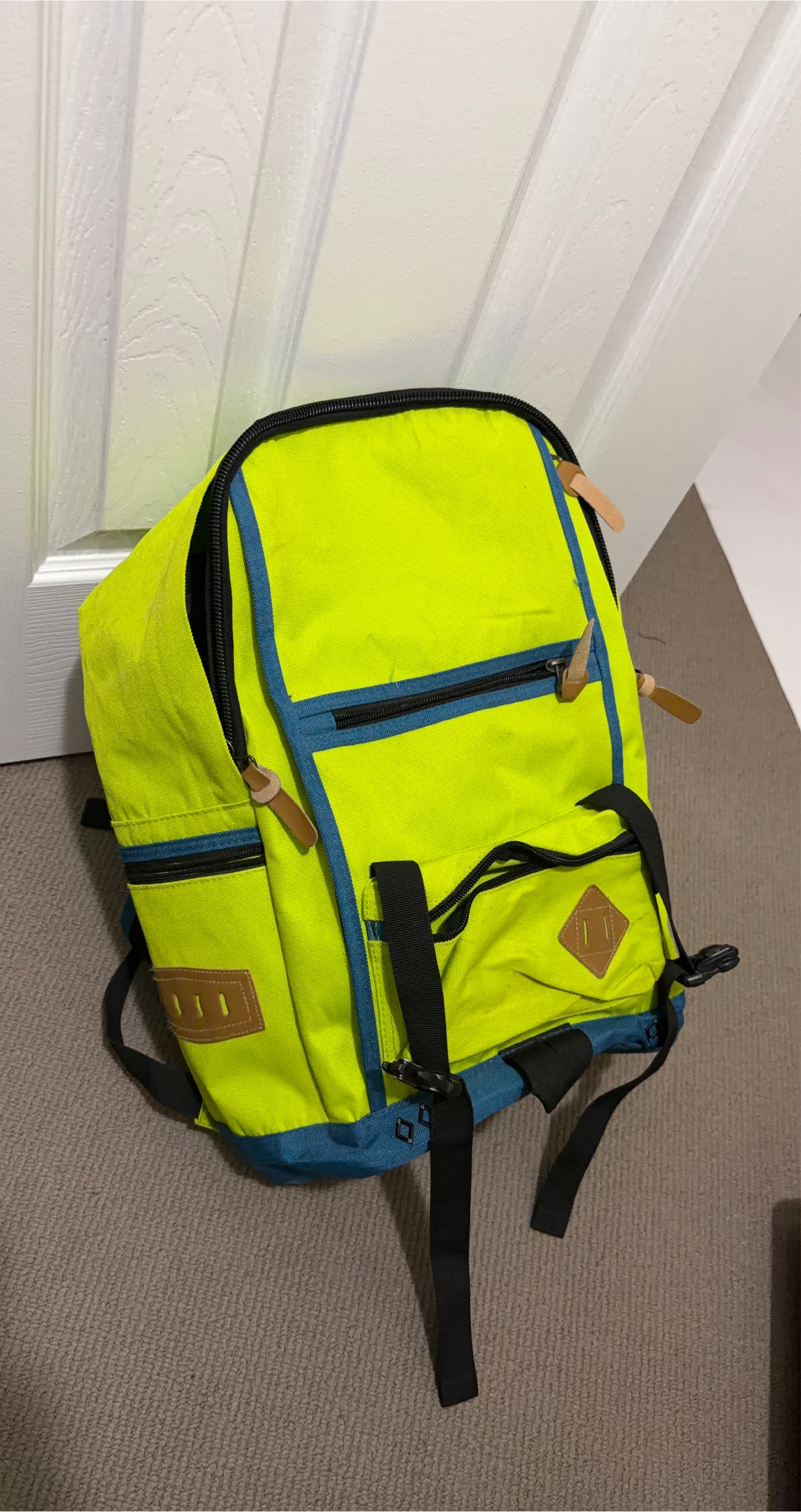 Bright Yellow Backpack