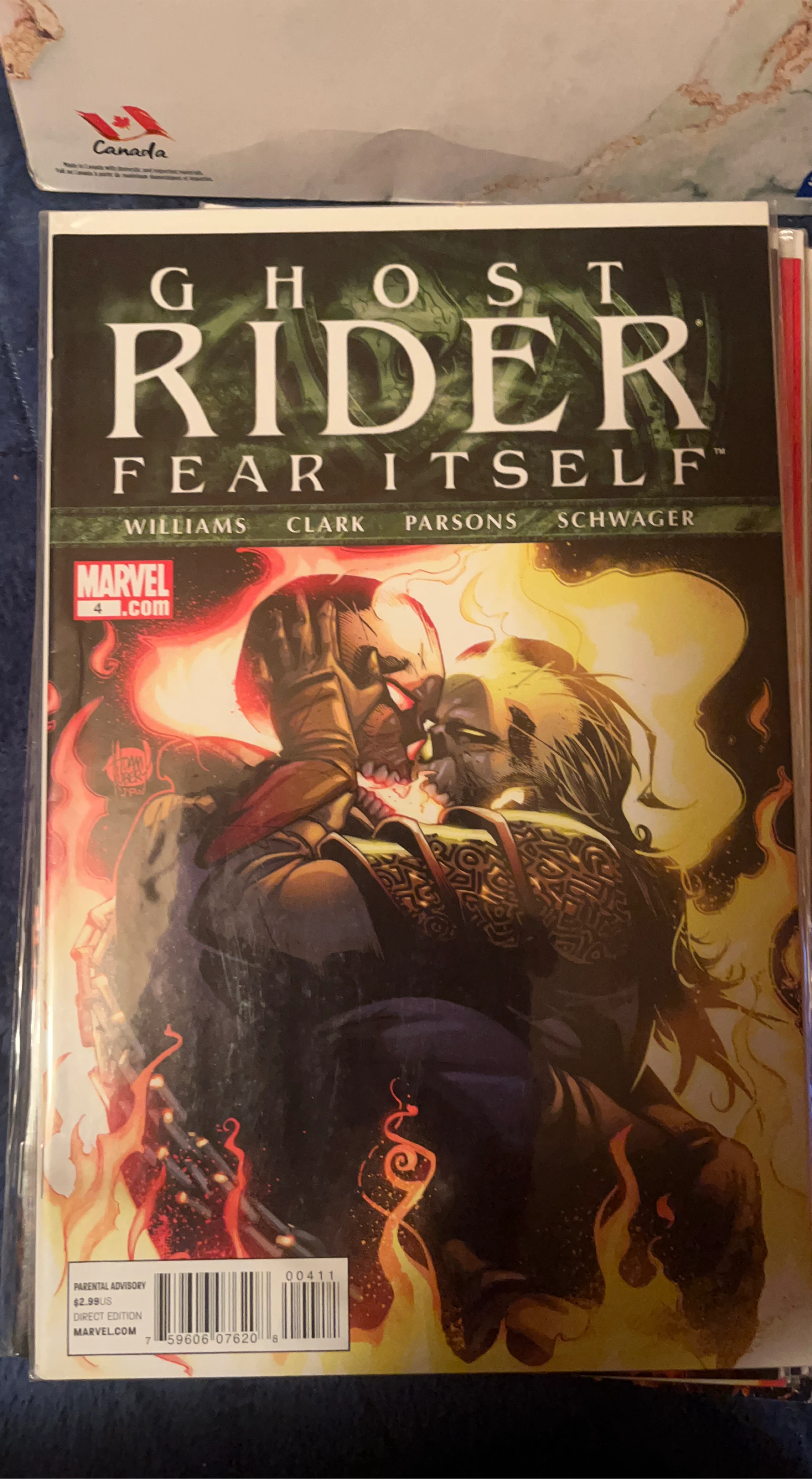 Ghost Rider Fear Itself #4 Comic Book