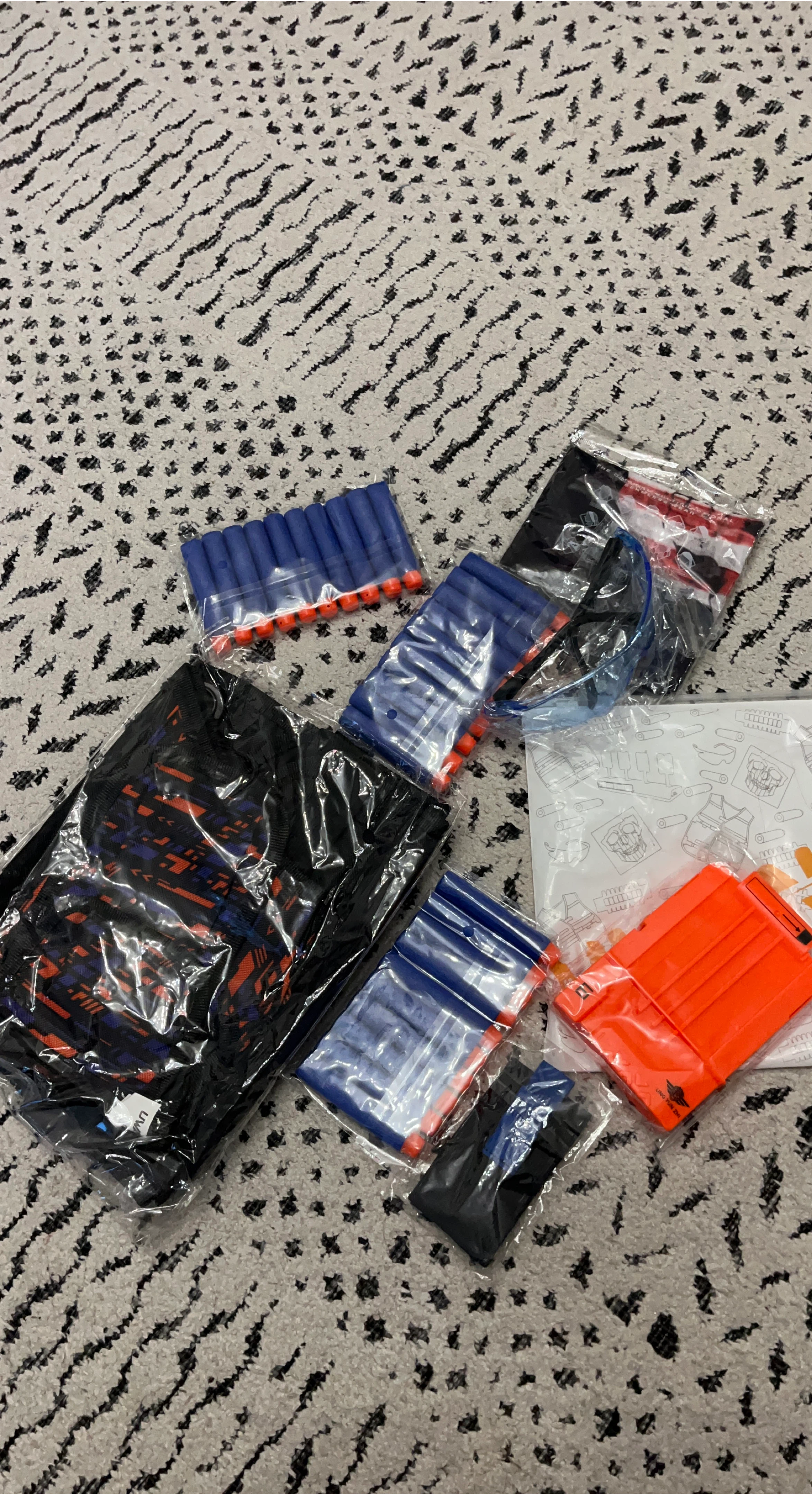 Tactical Vest Kit with Darts and Accessories