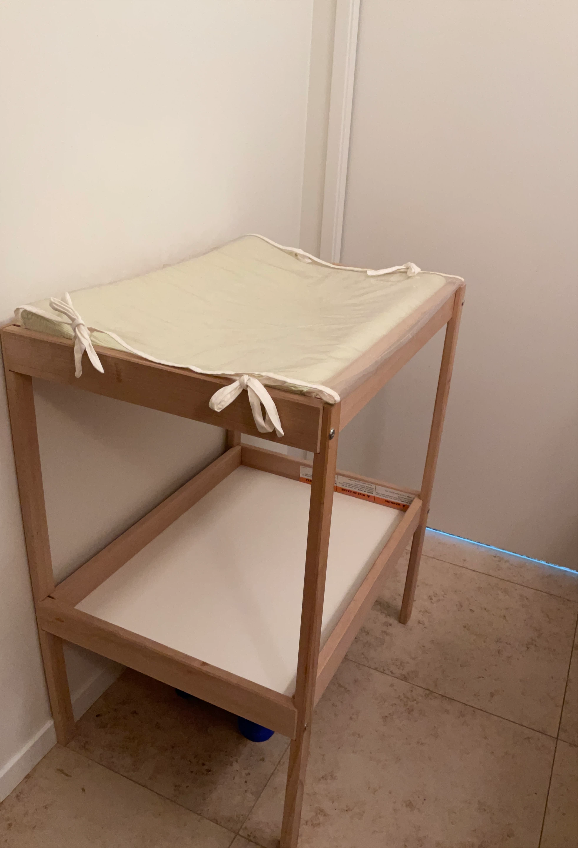 Wooden Baby Changing Table with Pad